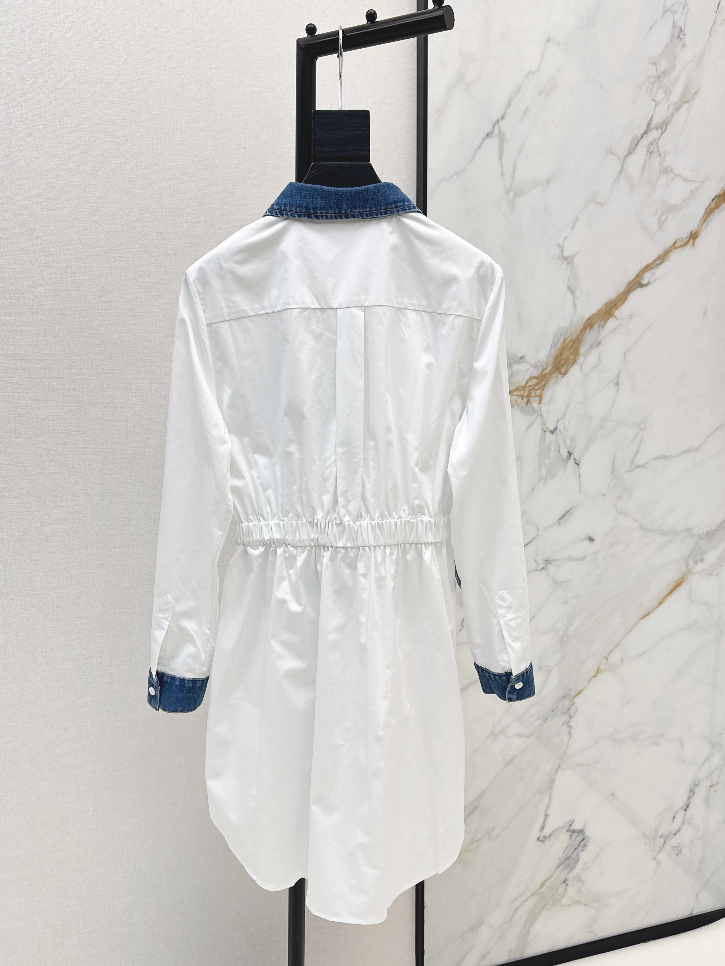 Alex 26ss contract denim shirt dress