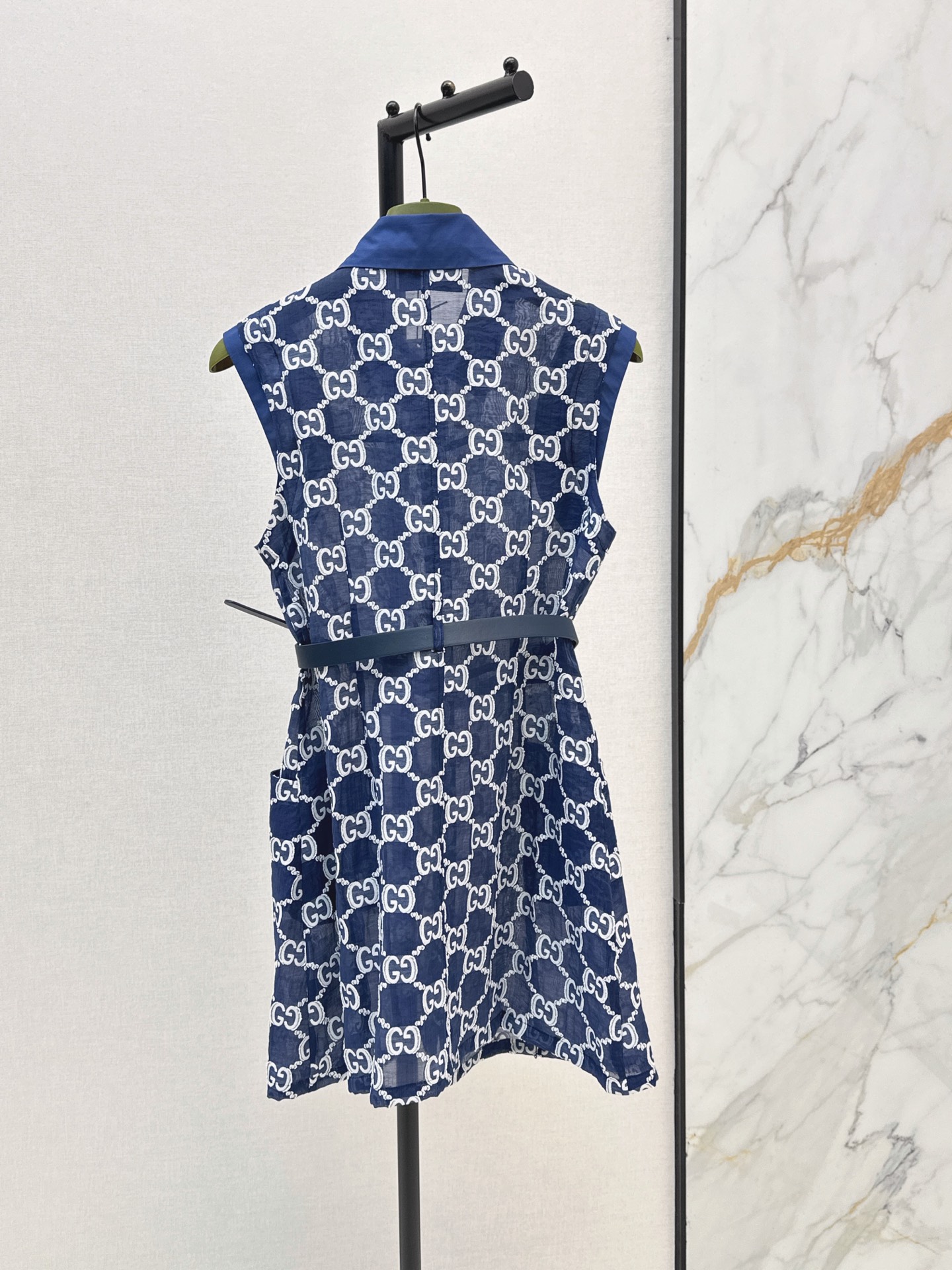Guc 26ss sleeveless jacquard dress