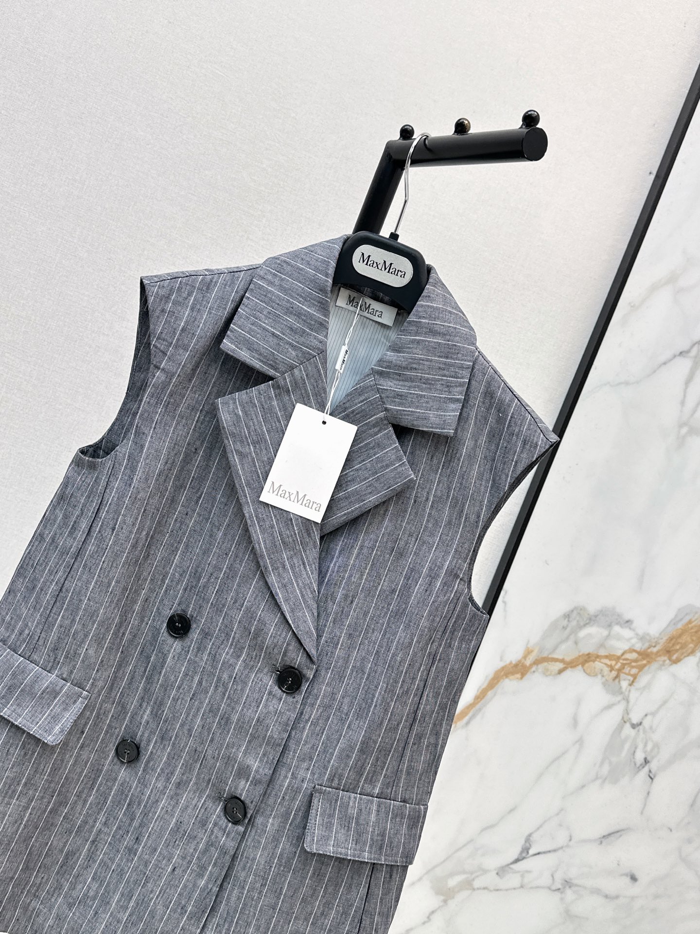 Max 26ss stripe suit vest