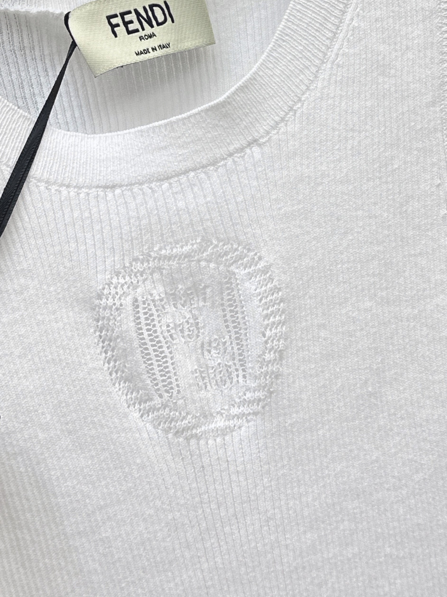 Fend 26ss jacquard knit vest