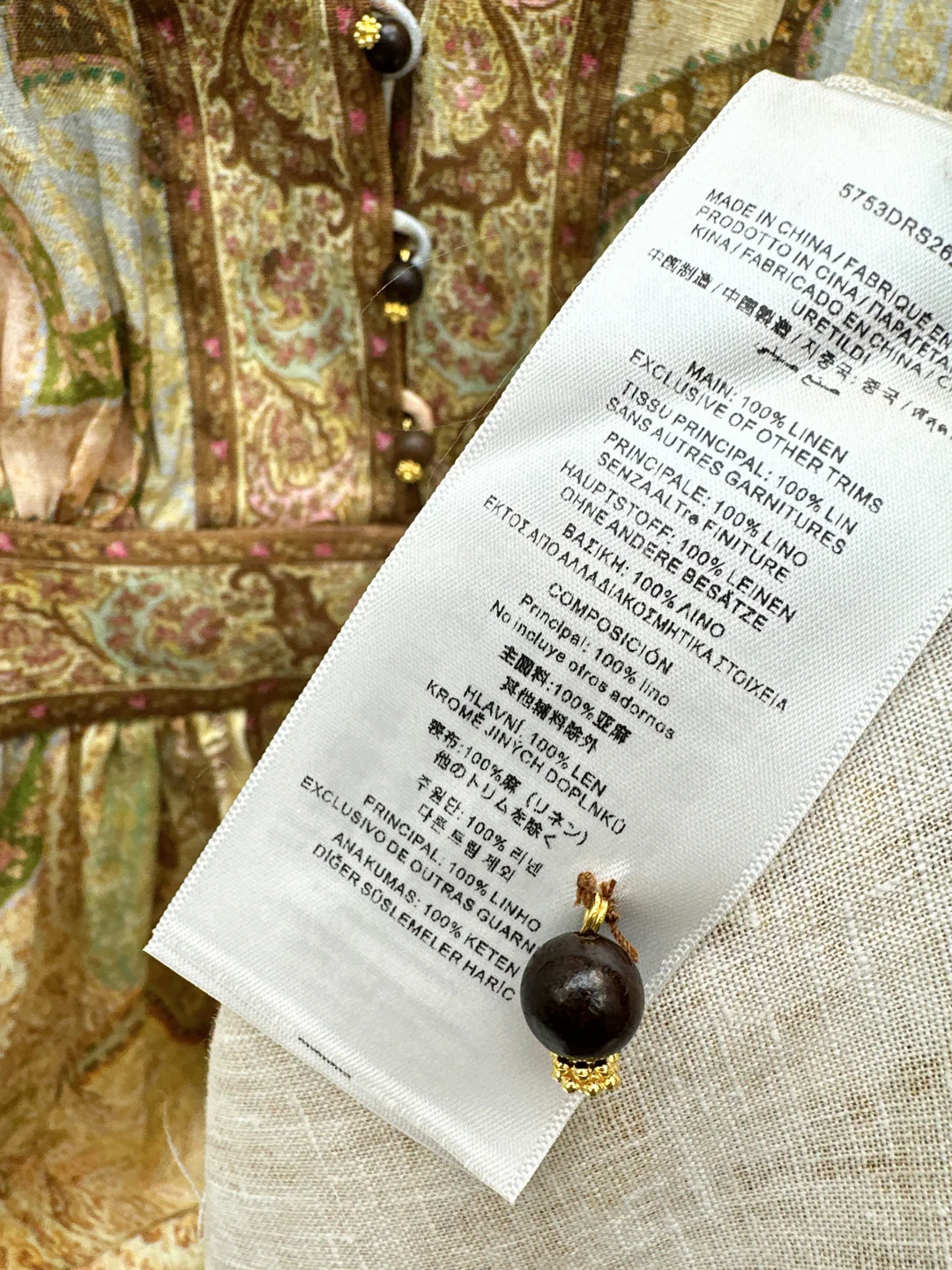 Zimm 25fw print dress