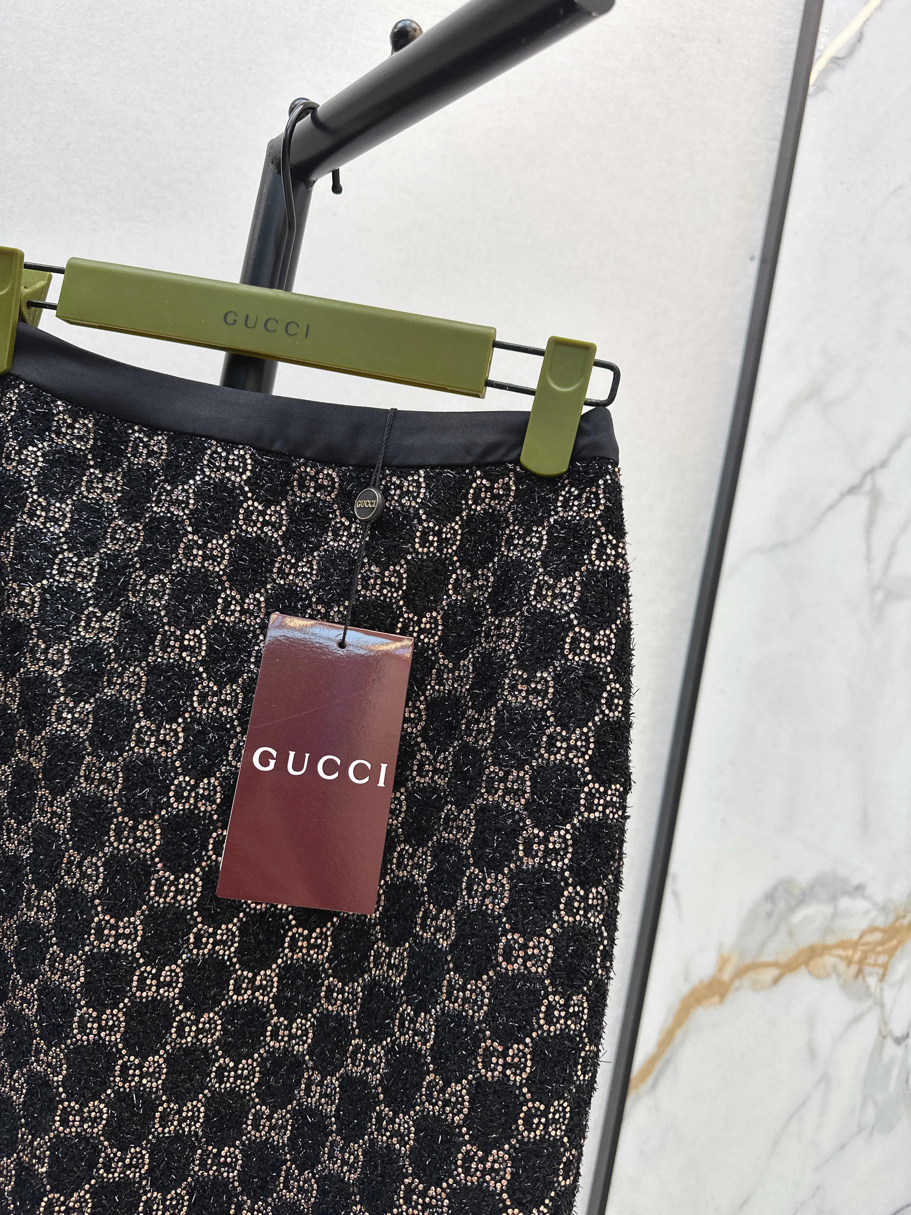 Gucc 26ss woven skirts