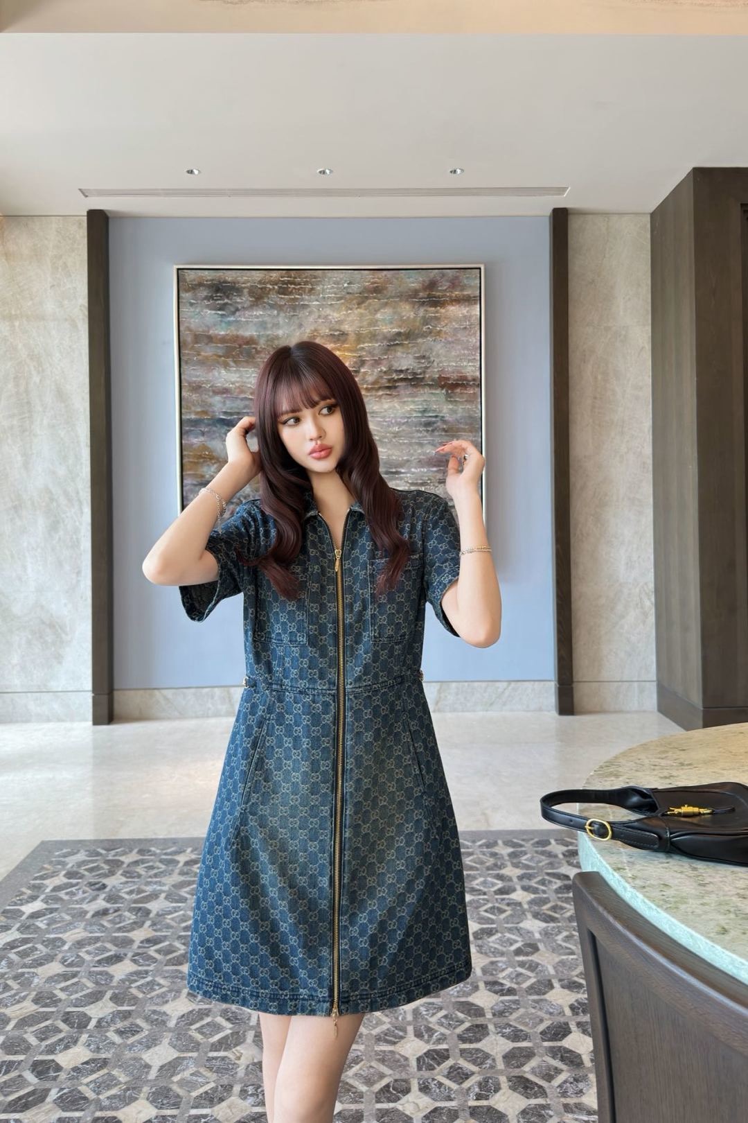 Guc 26ss denim dress