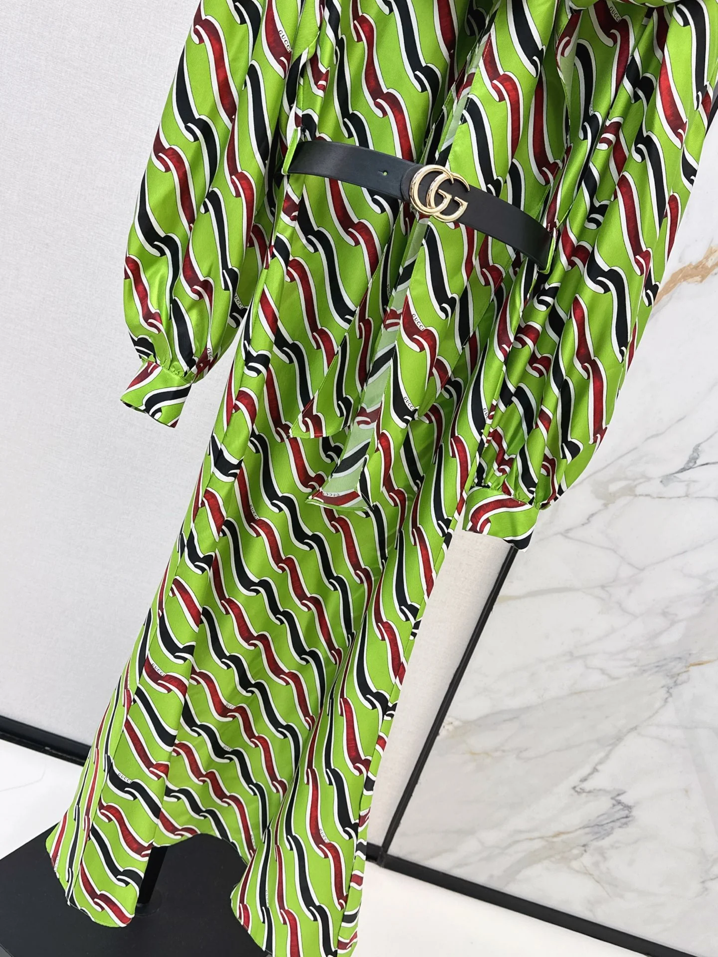 Gucc 26ss 3D print dress