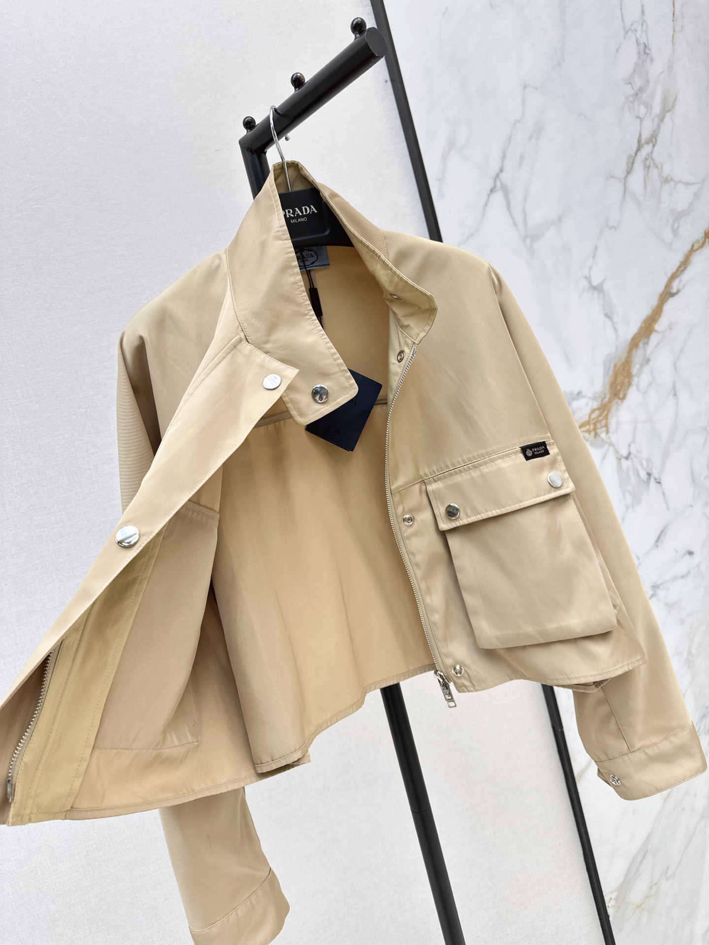 Pra 26ss cropped jacket