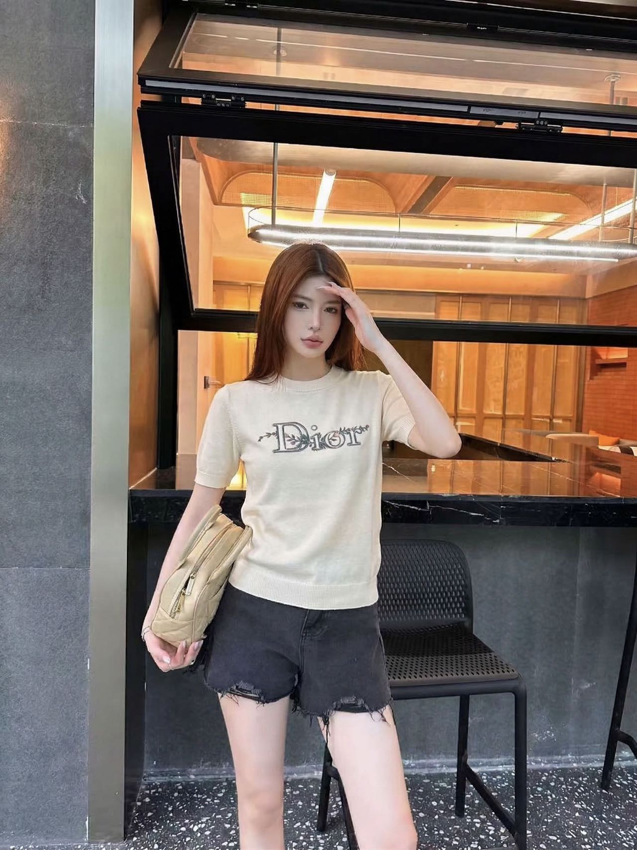 CD 26ss embroidery t-shirt