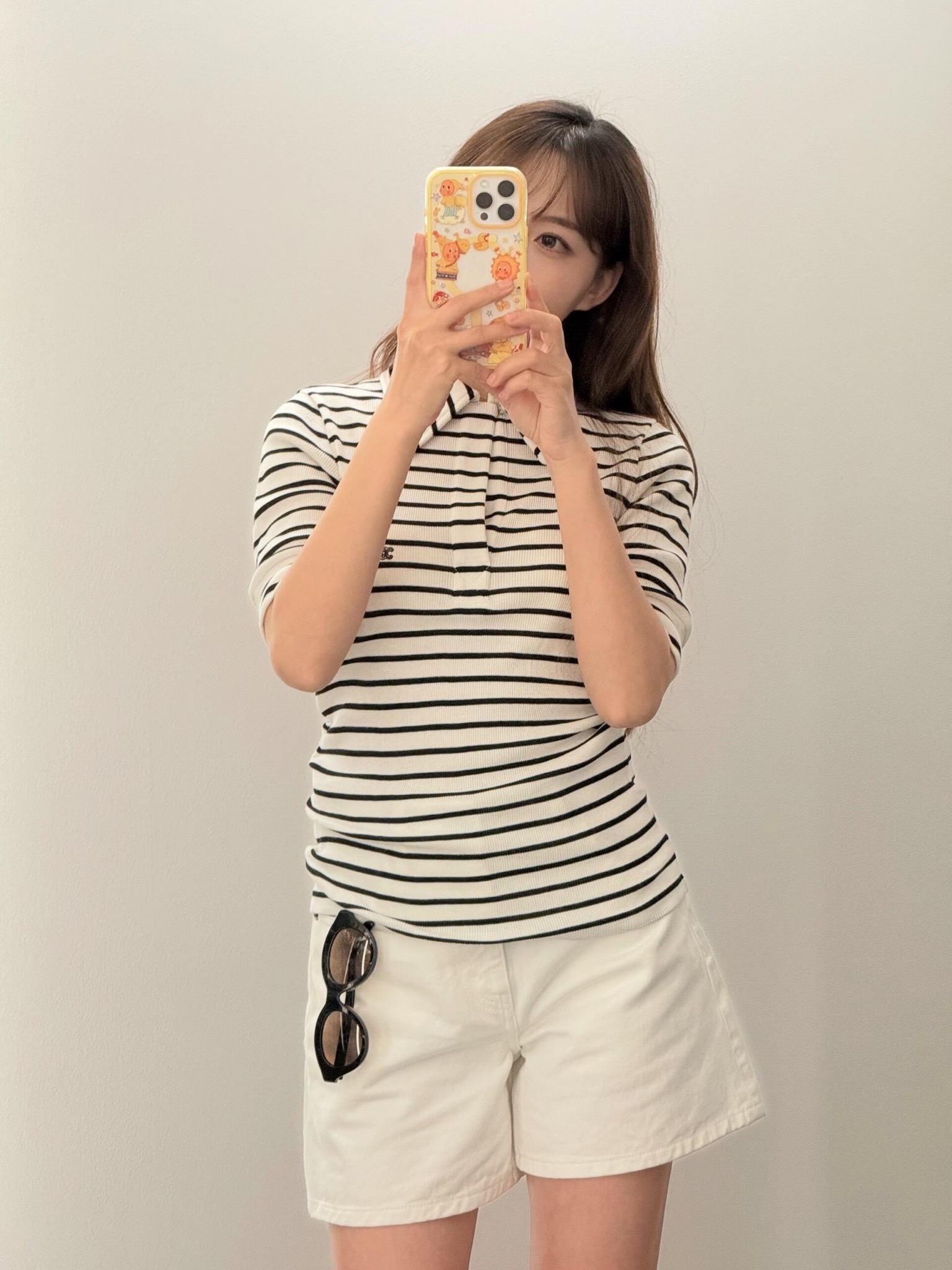 Celi 26ss stripe polo shirt