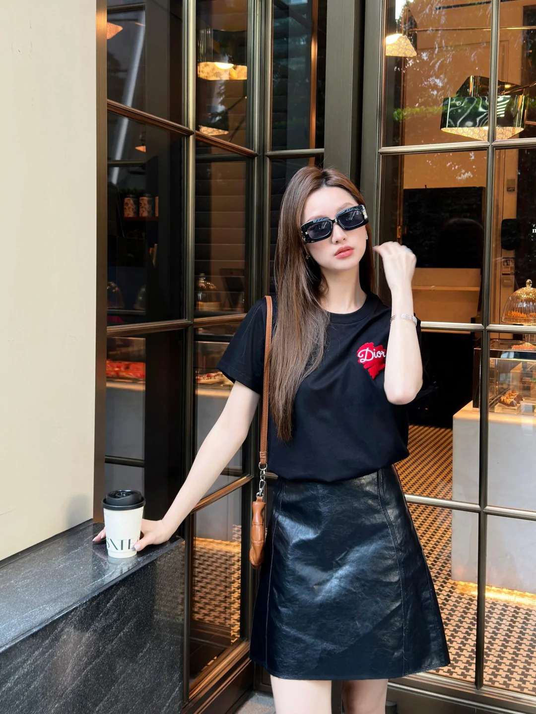 CD 26ss heart print t-shirts