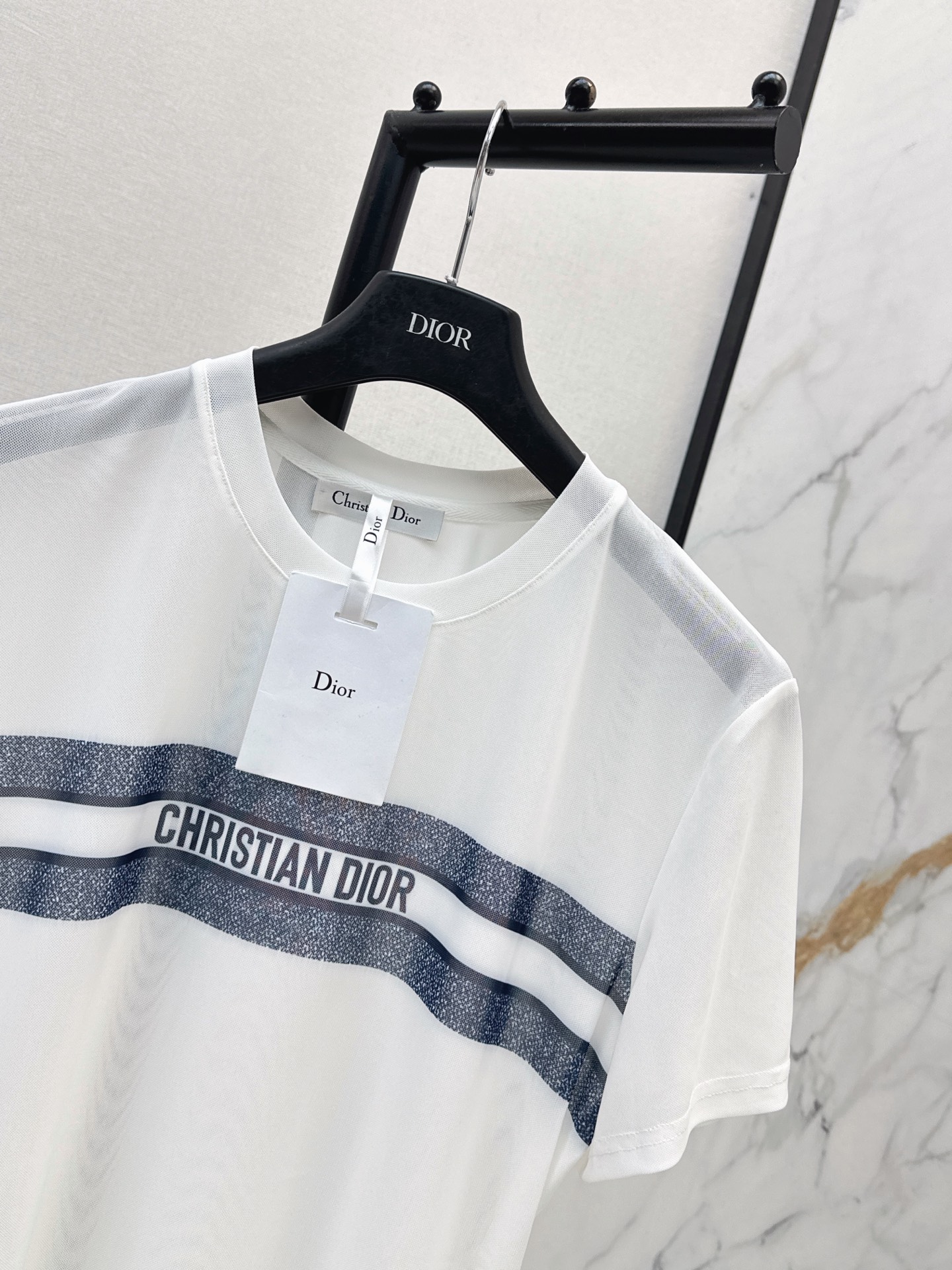 CD 26ss print mesh t-shirt