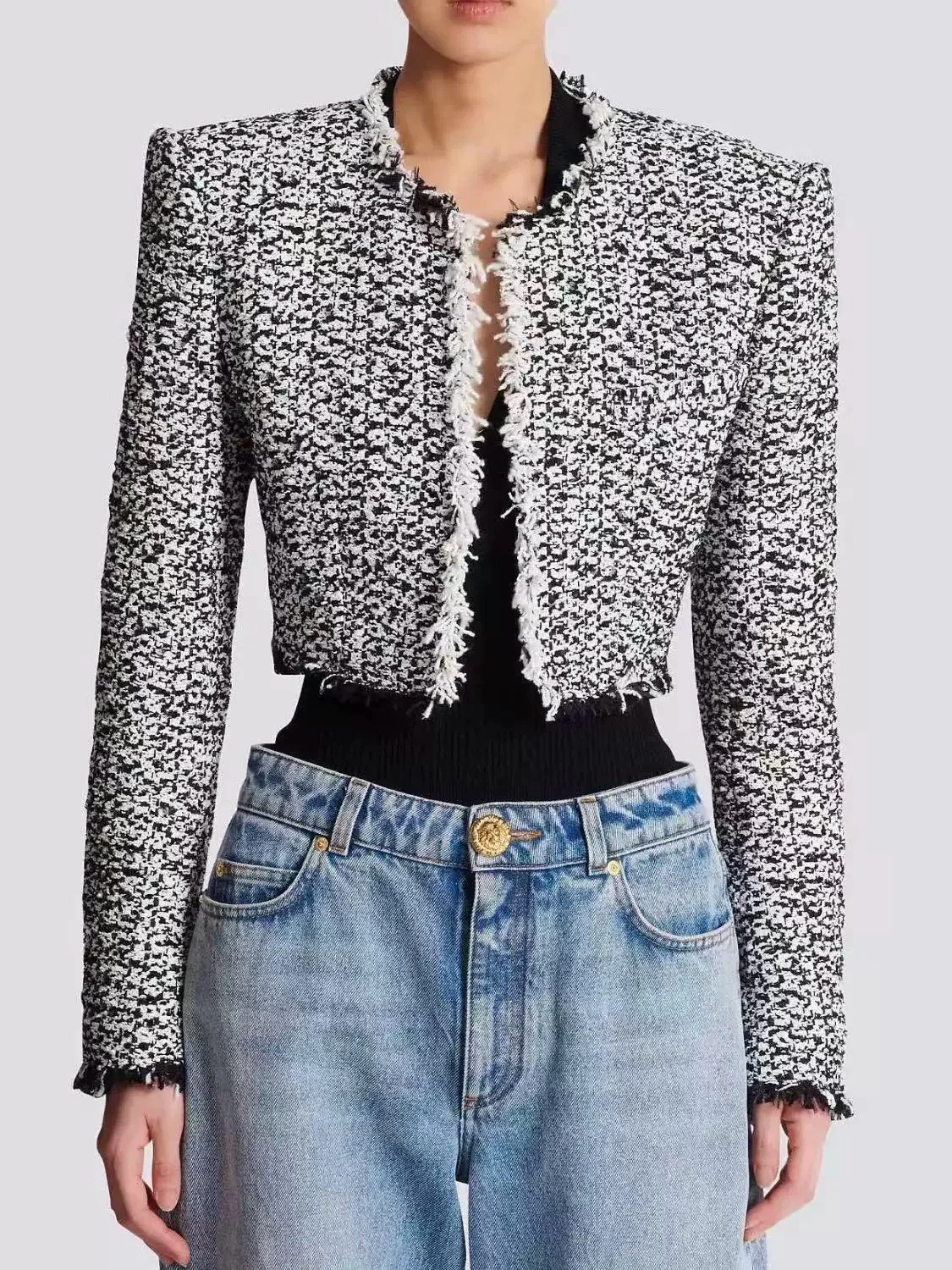 Balm 25fw tweed jacket