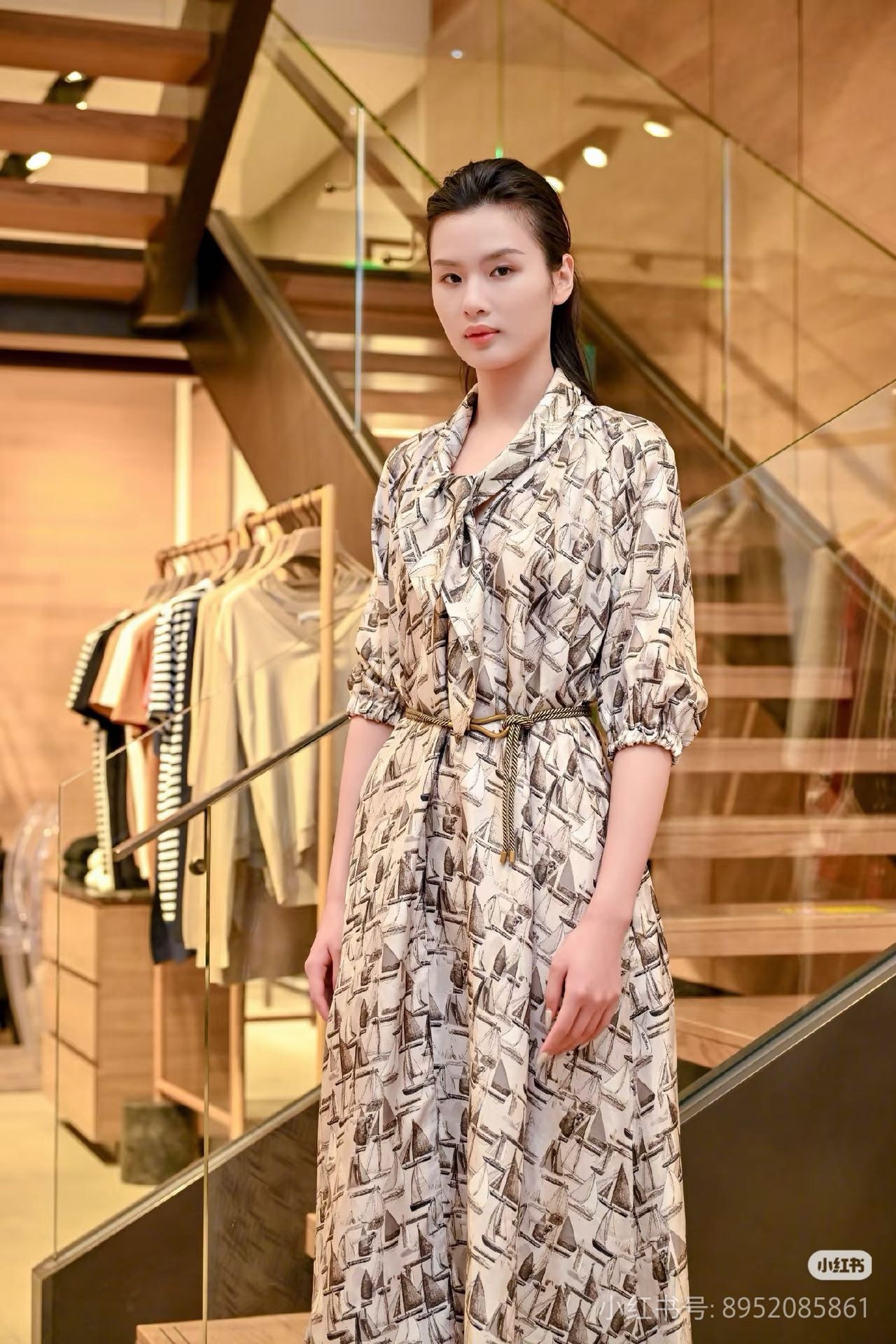 Max 26ss print dress