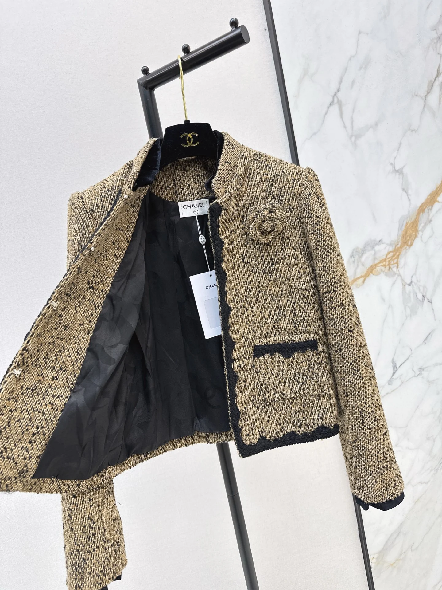 Chan 26ss woven tweed jacket