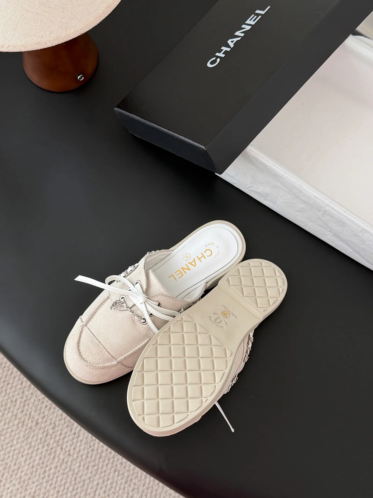 Chan 26ss slip-on shoes