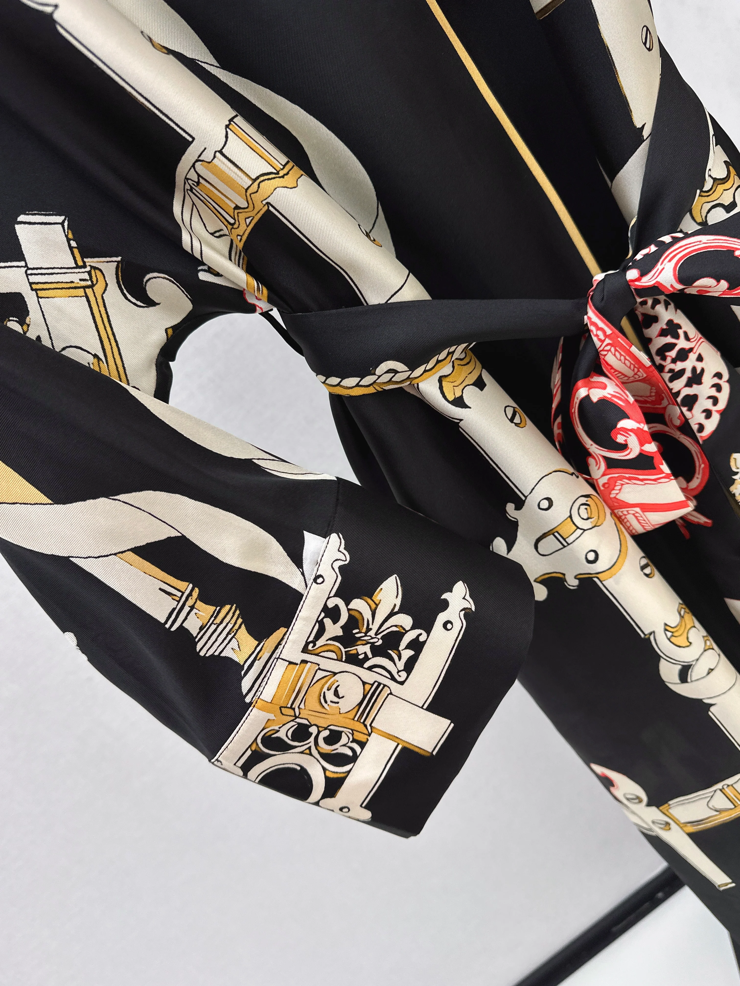 Herm 26ss batwing sleeve print dress