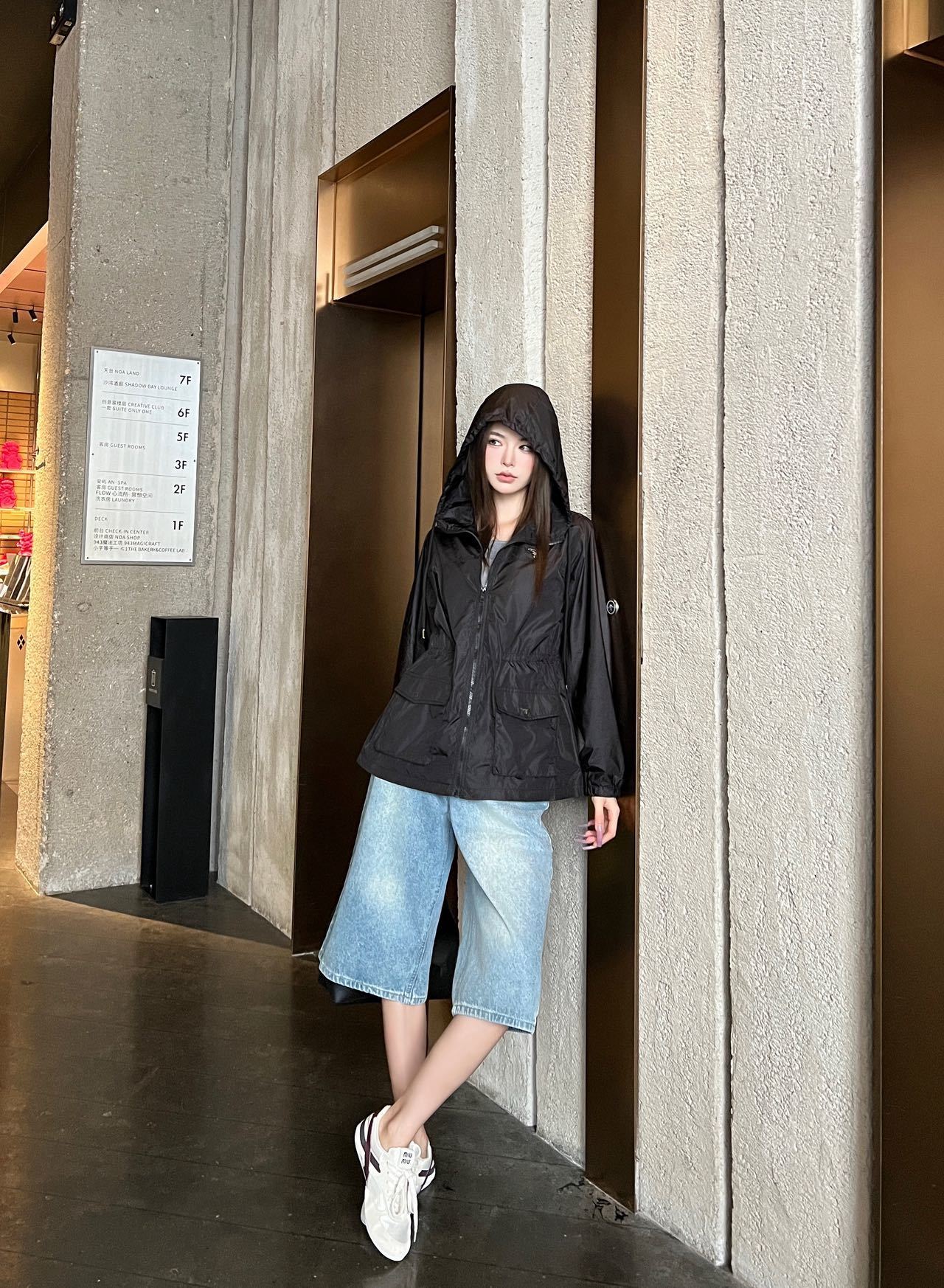 Pra 26SS Hooded Windbreaker Jacket