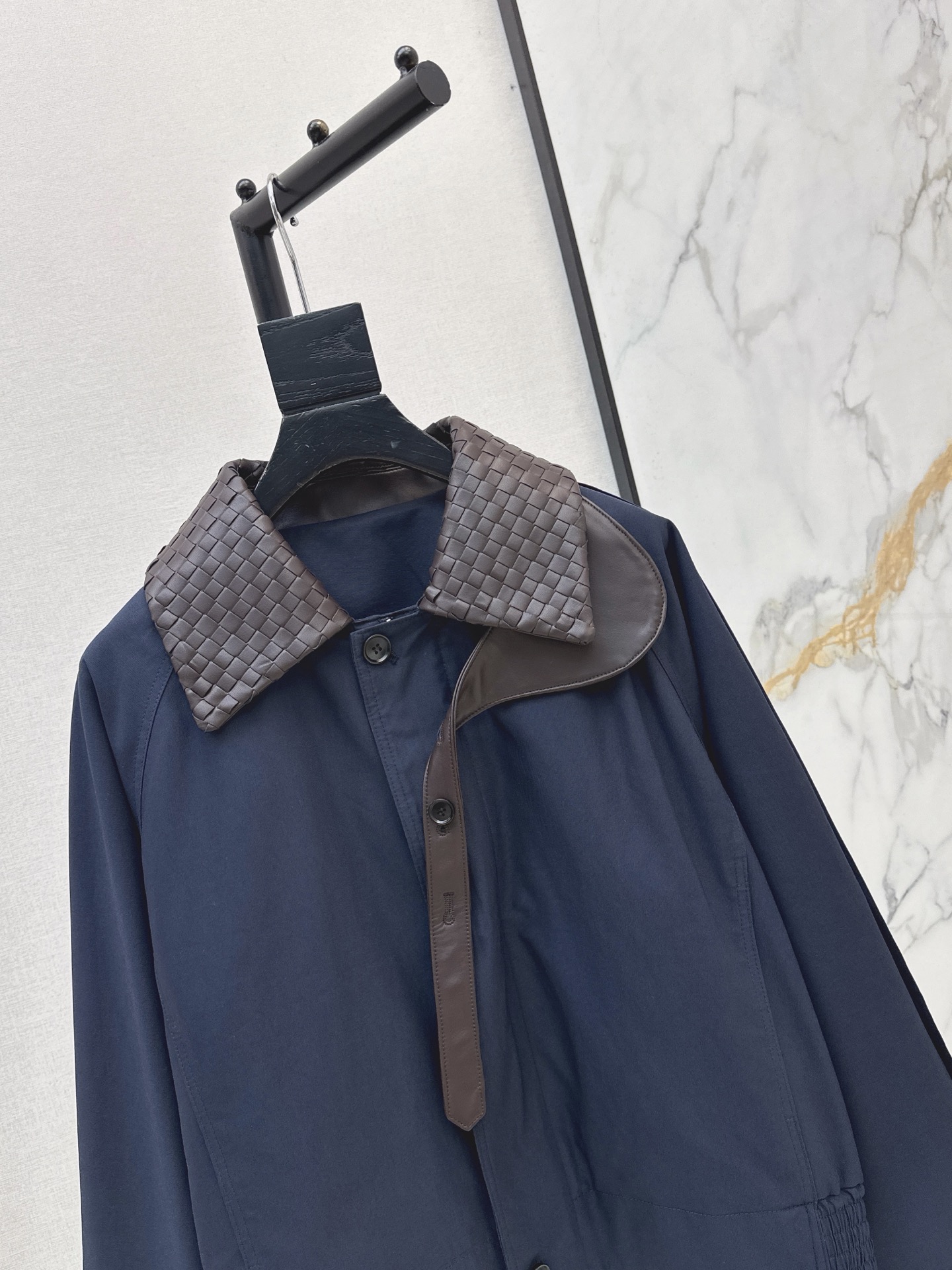 Bott 26ss woven neck jacket