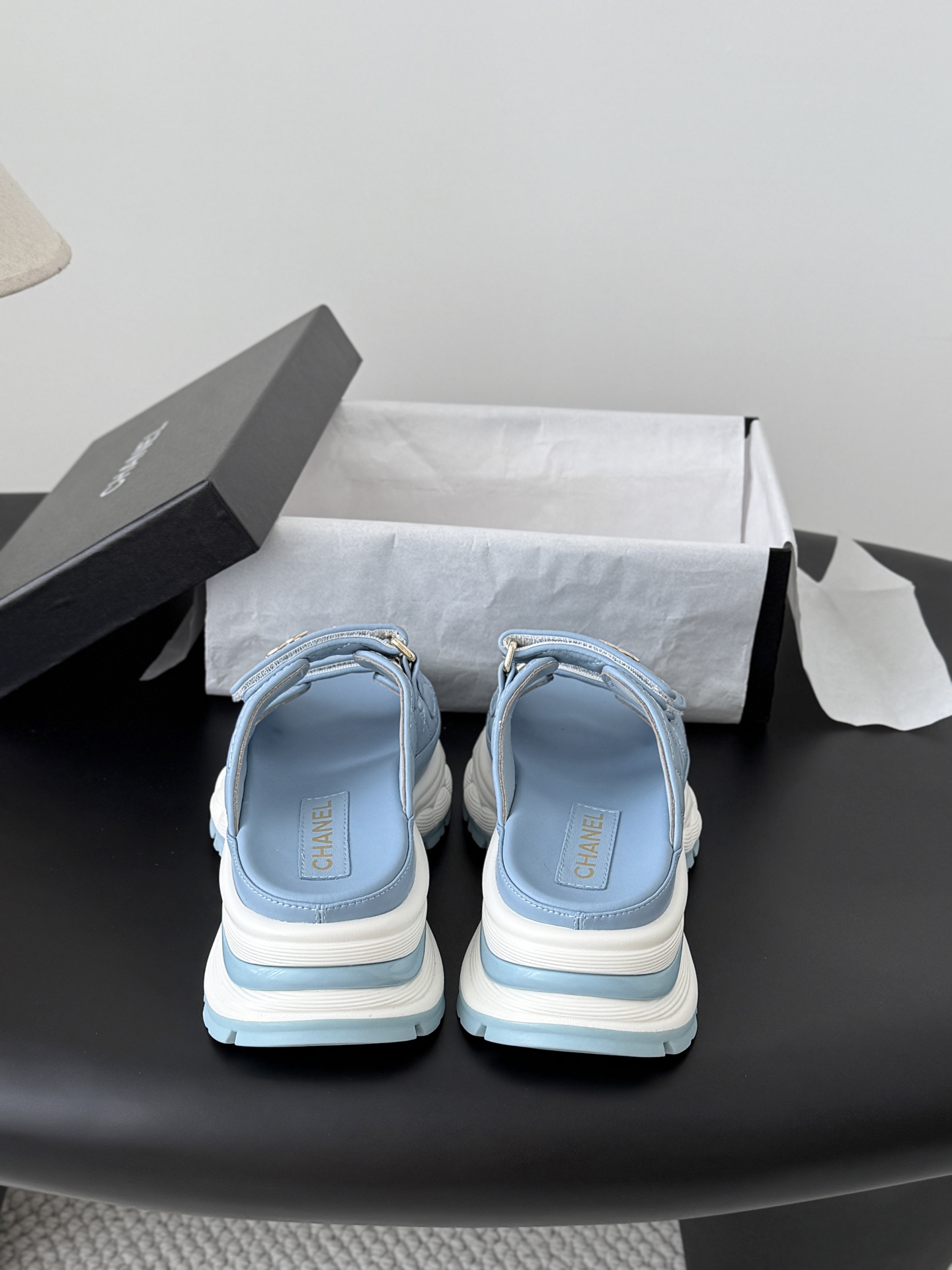 Chan 26ss velcro slippers