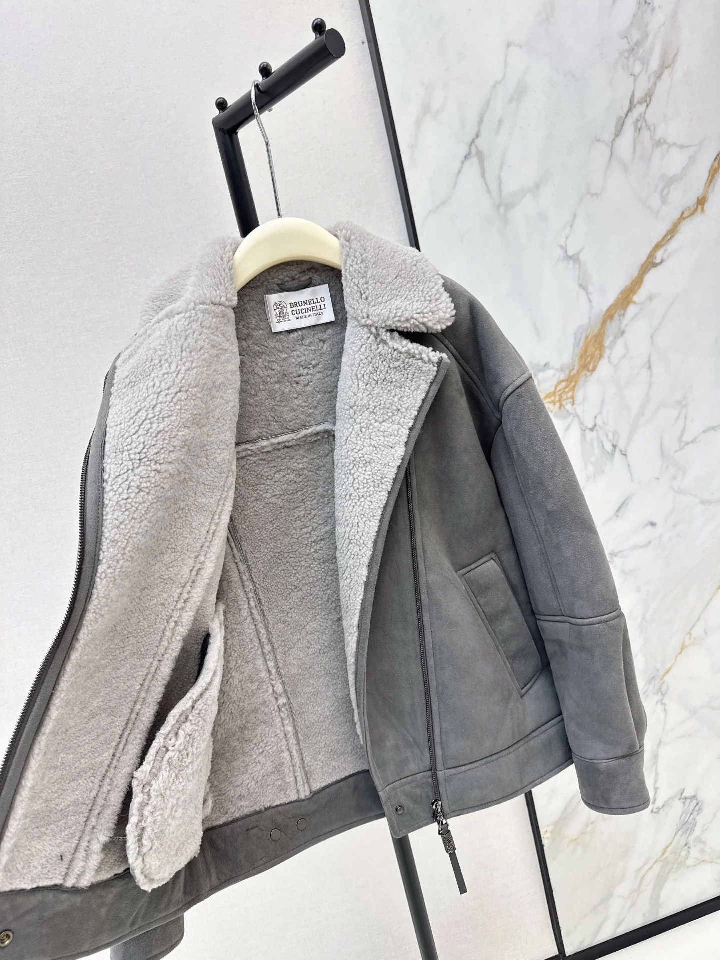 Brun 26ss fur jacket