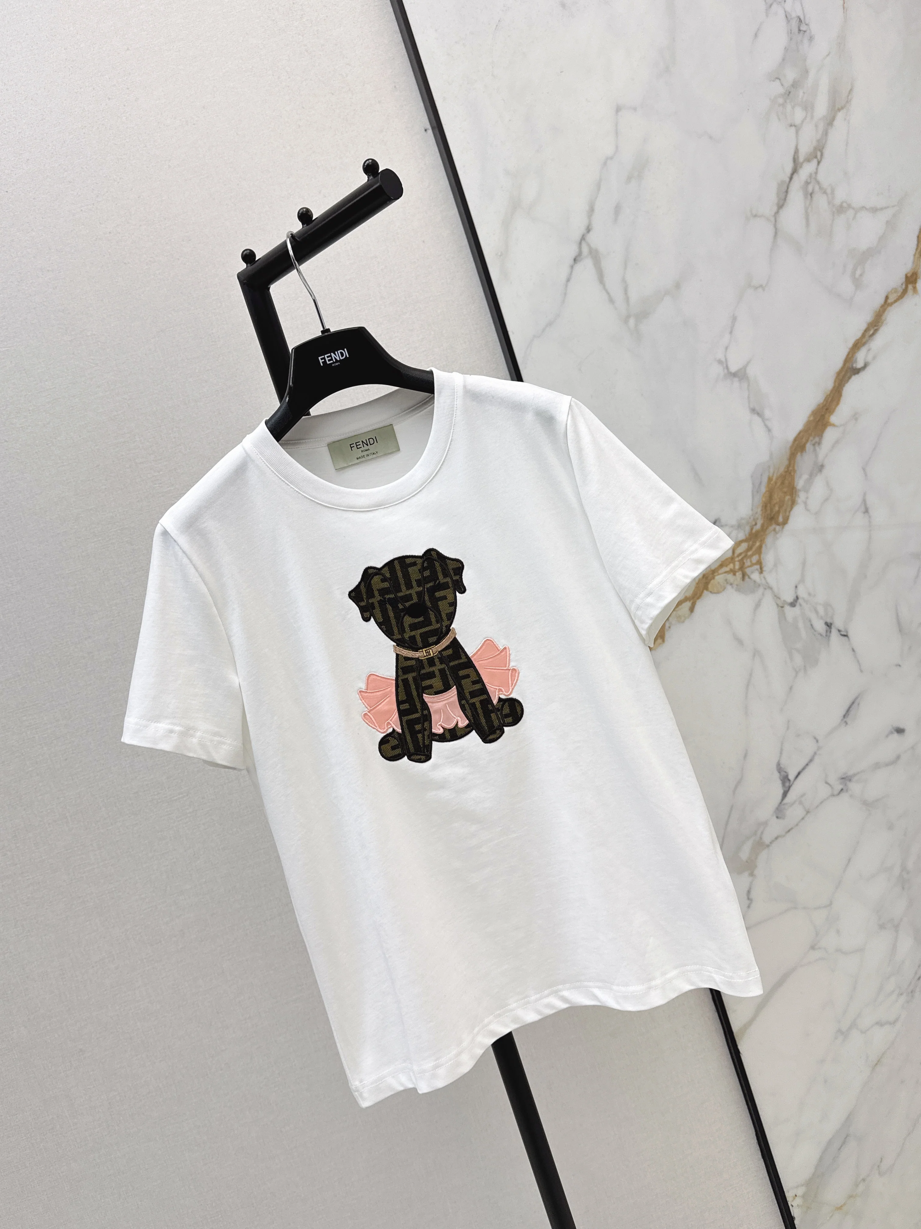 Fend 26ss embroidery t-shirts