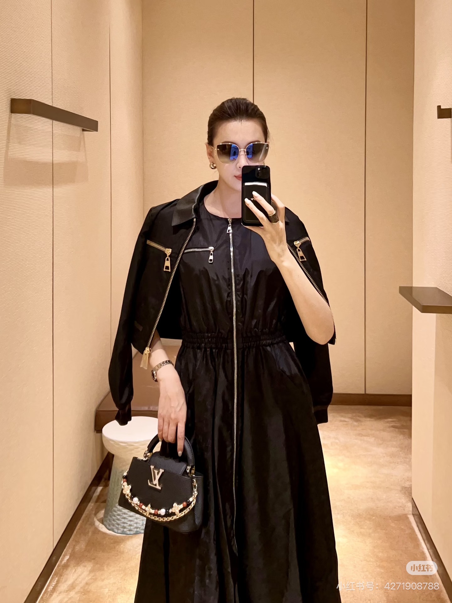 Loui 26ss sleeveless zipper dress