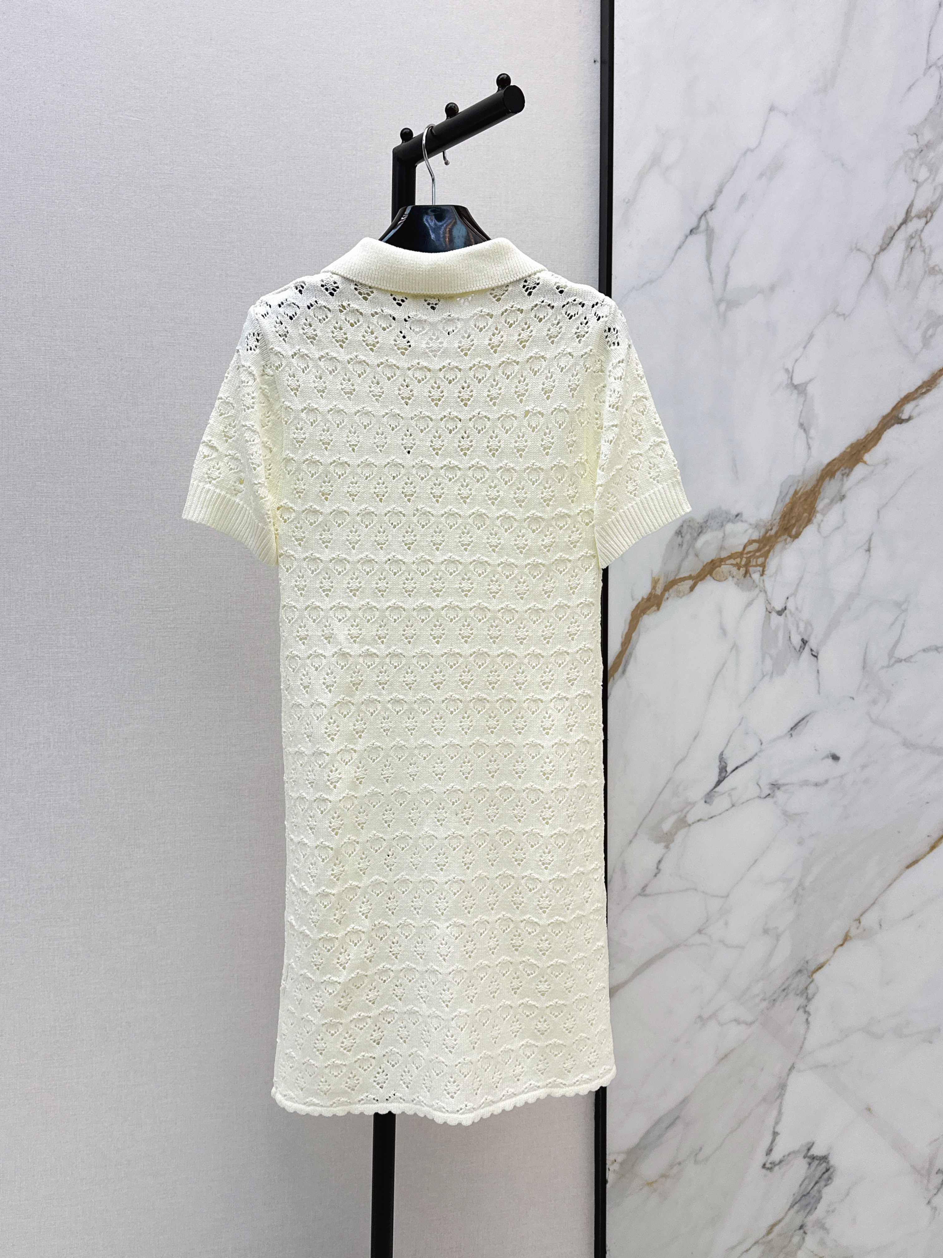Celi 26ss hollow polo dress