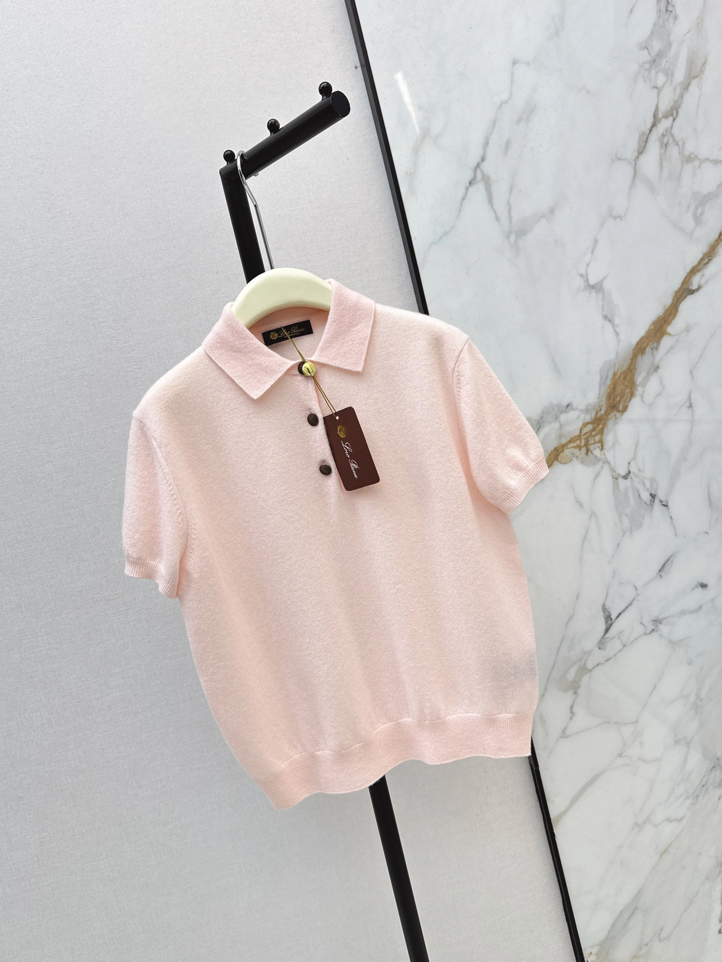 Loro 26ss cashmere polo shirts
