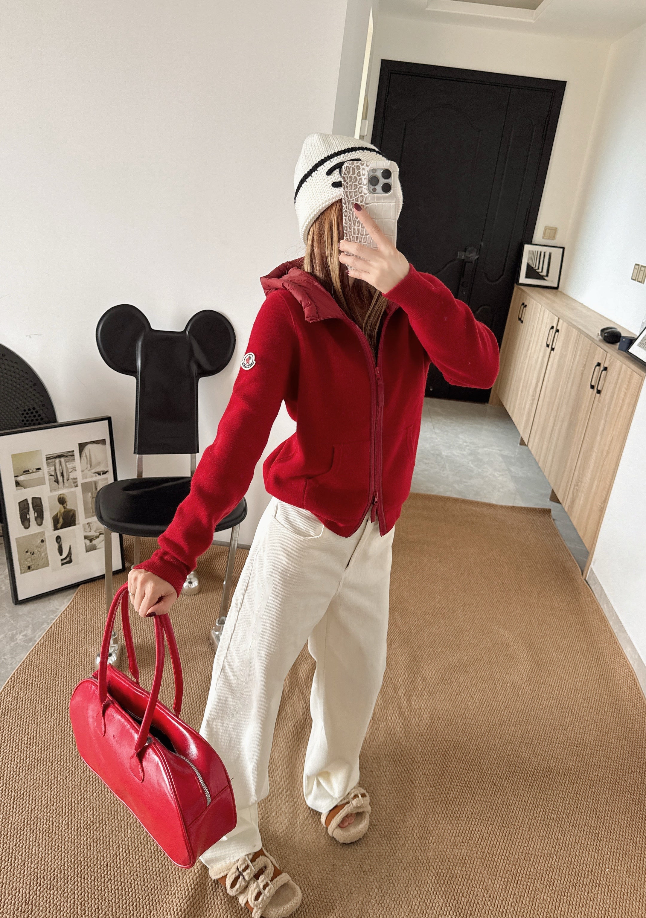 Monc 26ss hooded cardigan jacket