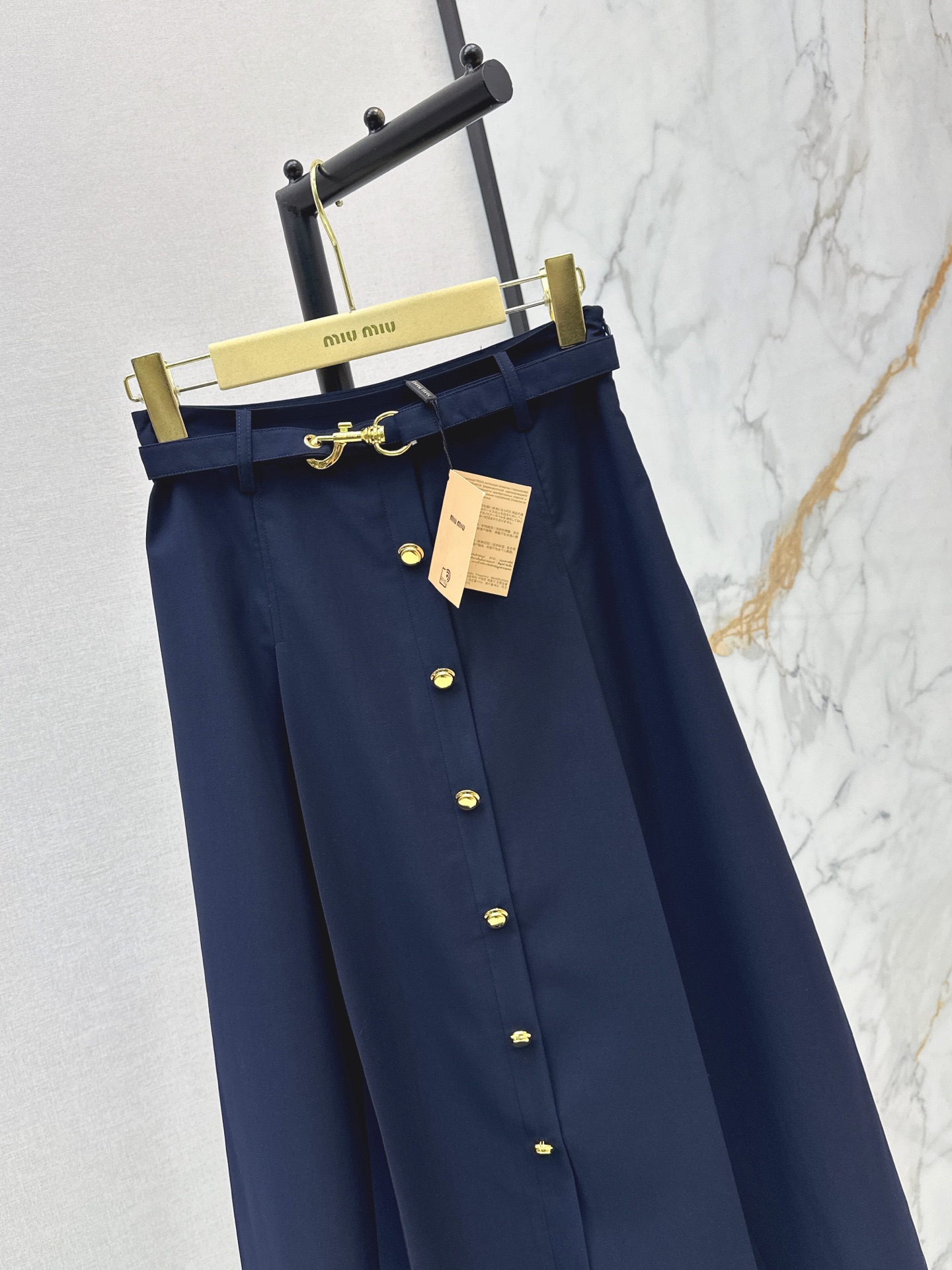 Miu 26ss belted skirt