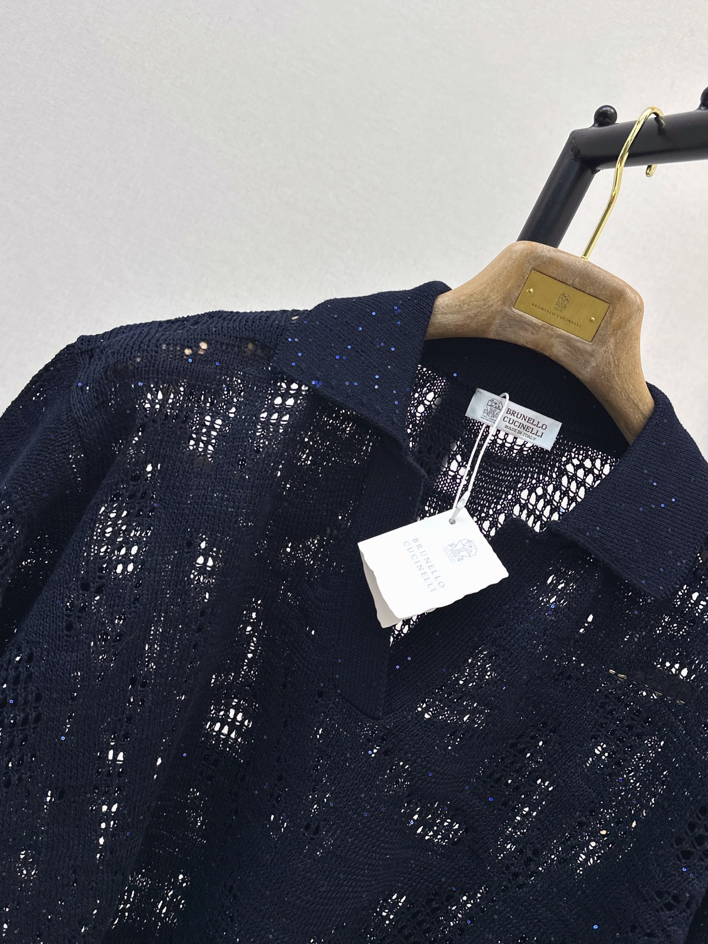 Brun 26ss hollow knitwear