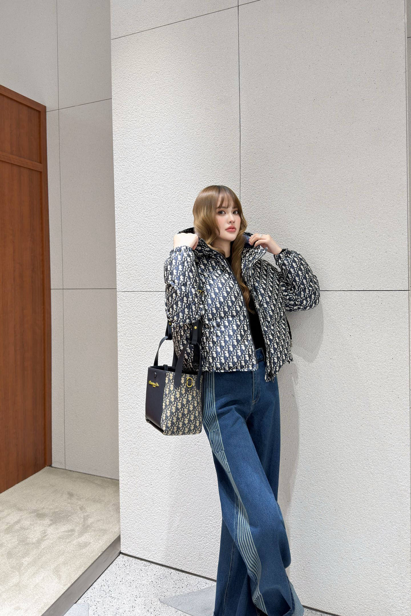 CD 25fw hooded puffer jackets