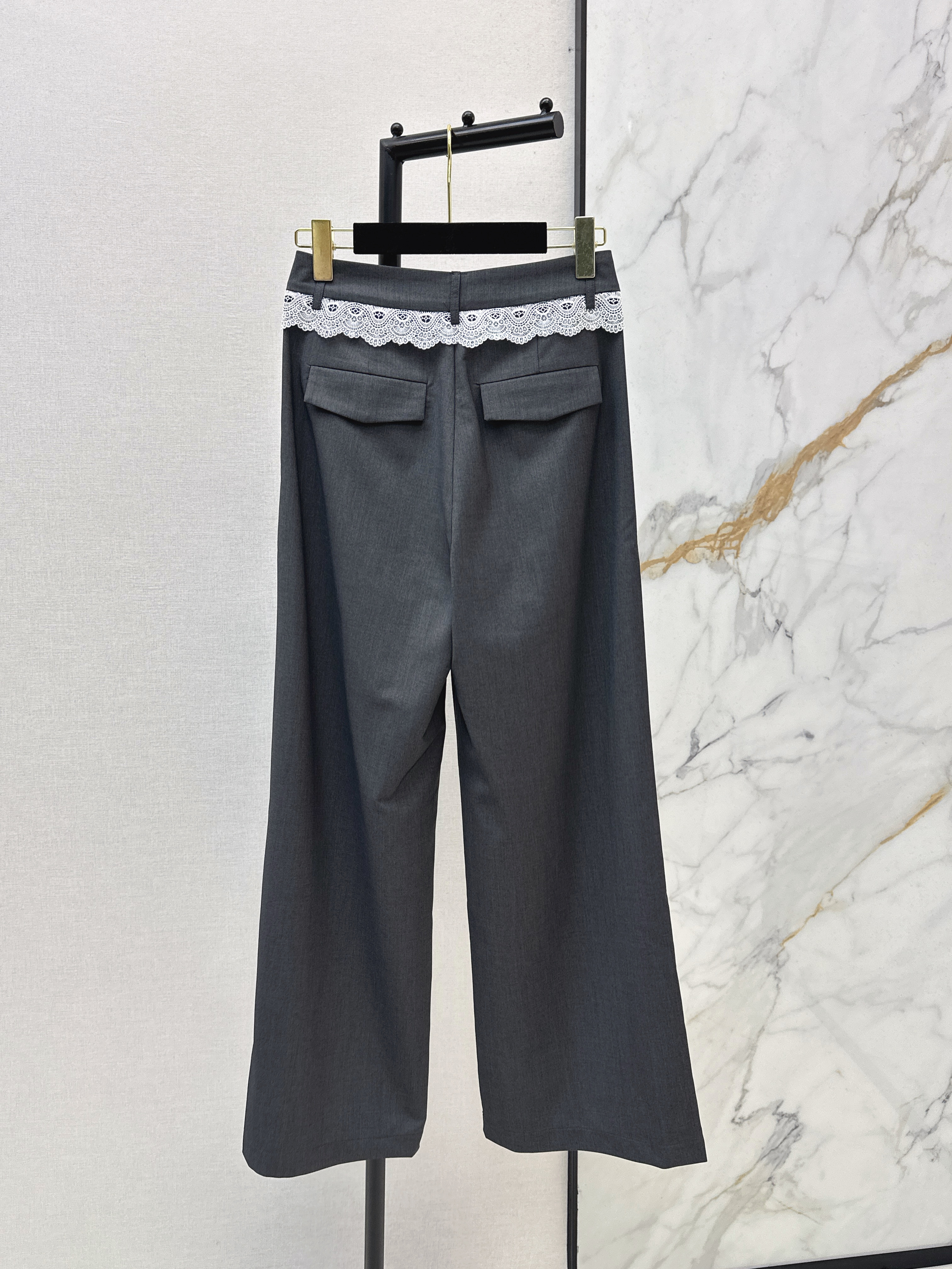 Chan 26ss contract lace pants