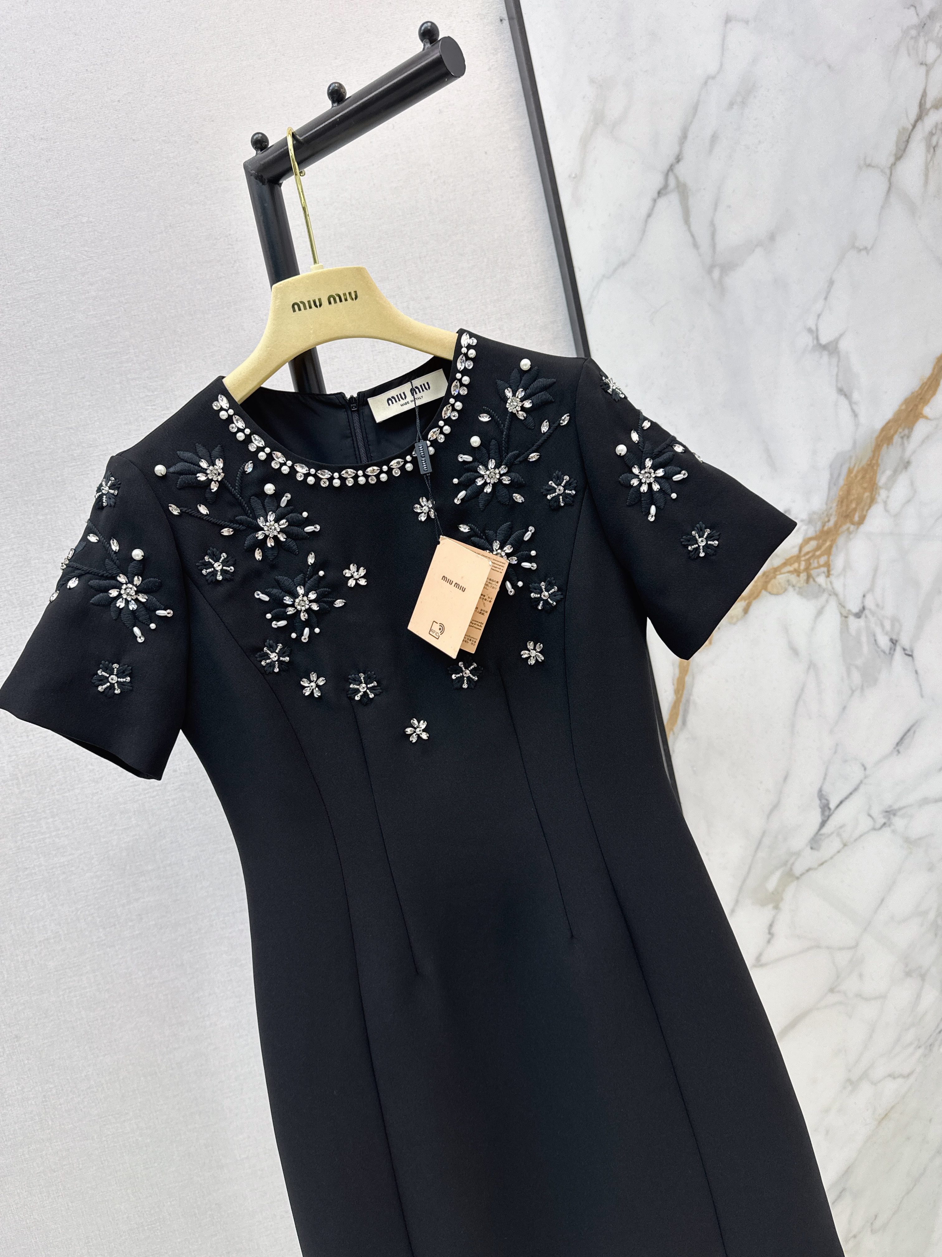 Miu 26ss embroidery dress
