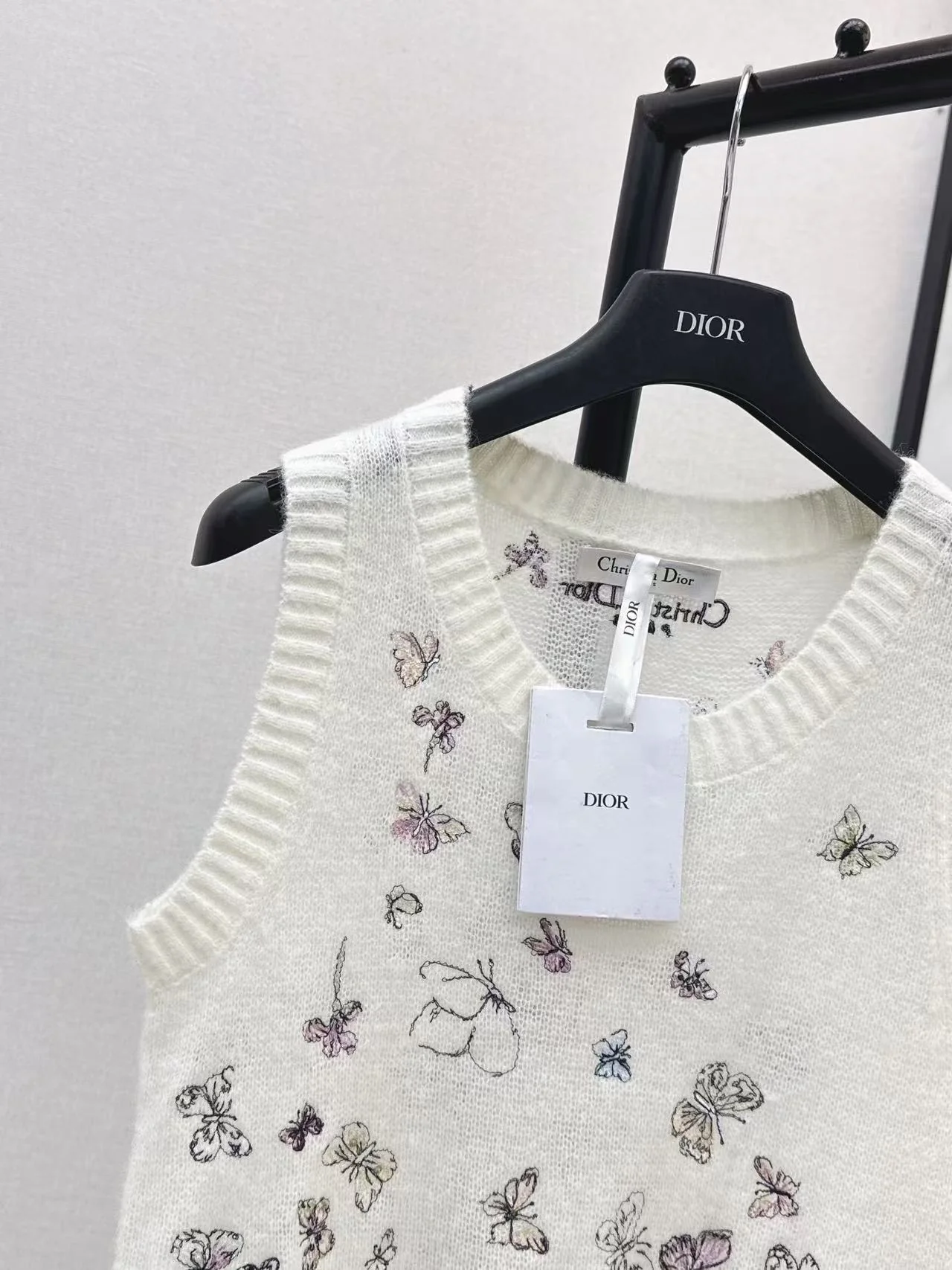 CD 26ss embroidery knit vest