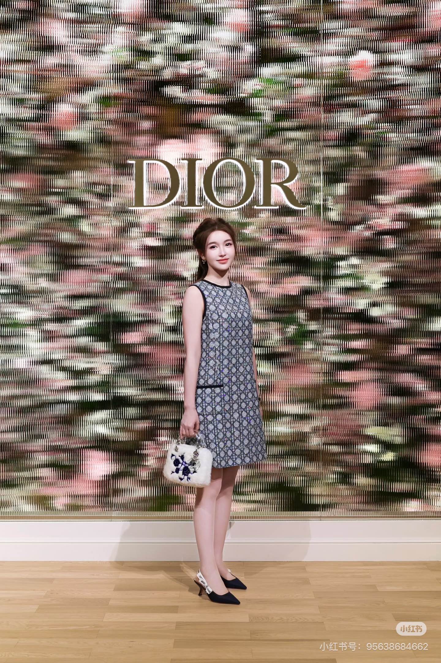 CD 26ss rhinestone tweed dress