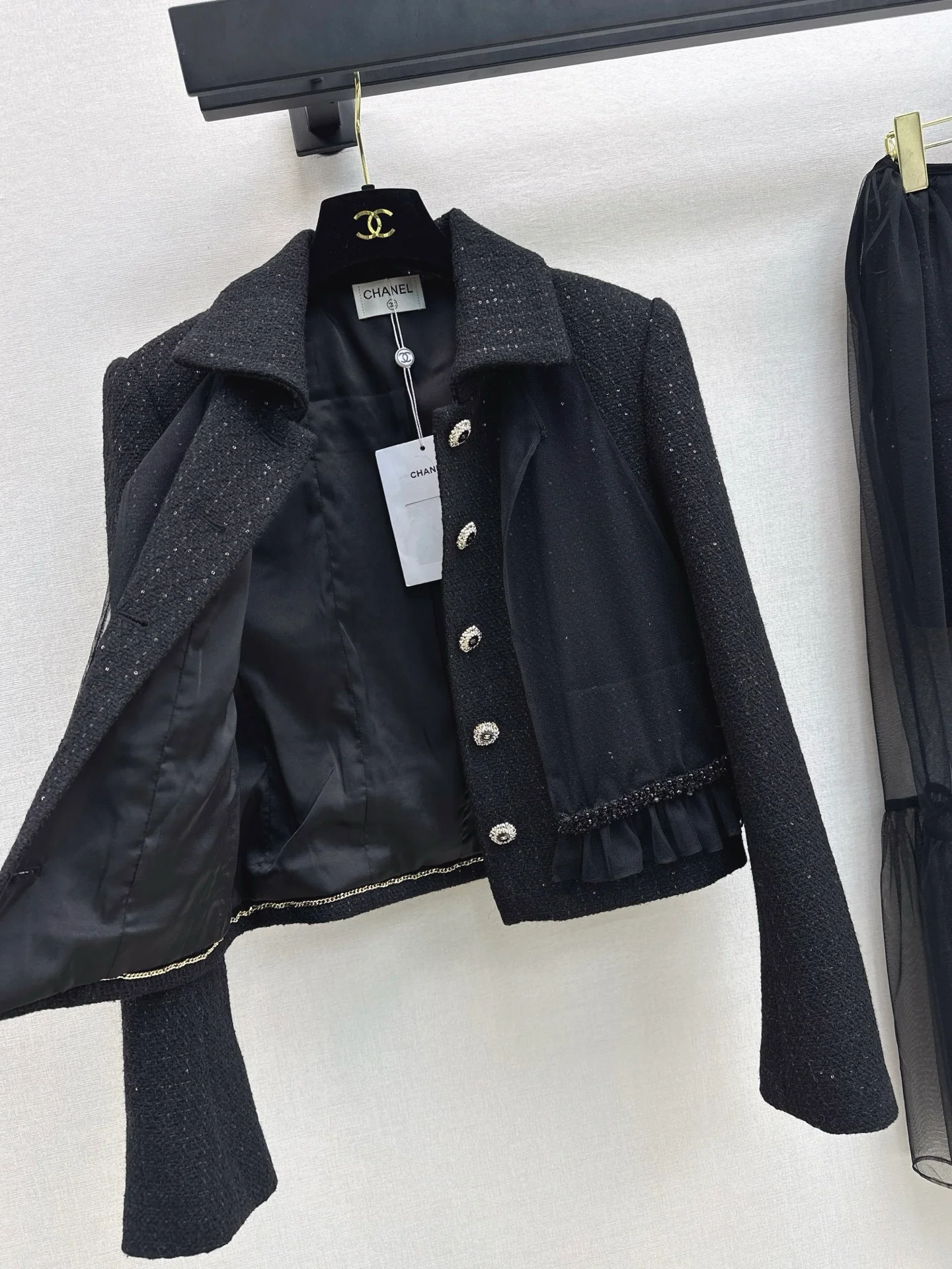 Chan 25fw woven tweed jacket