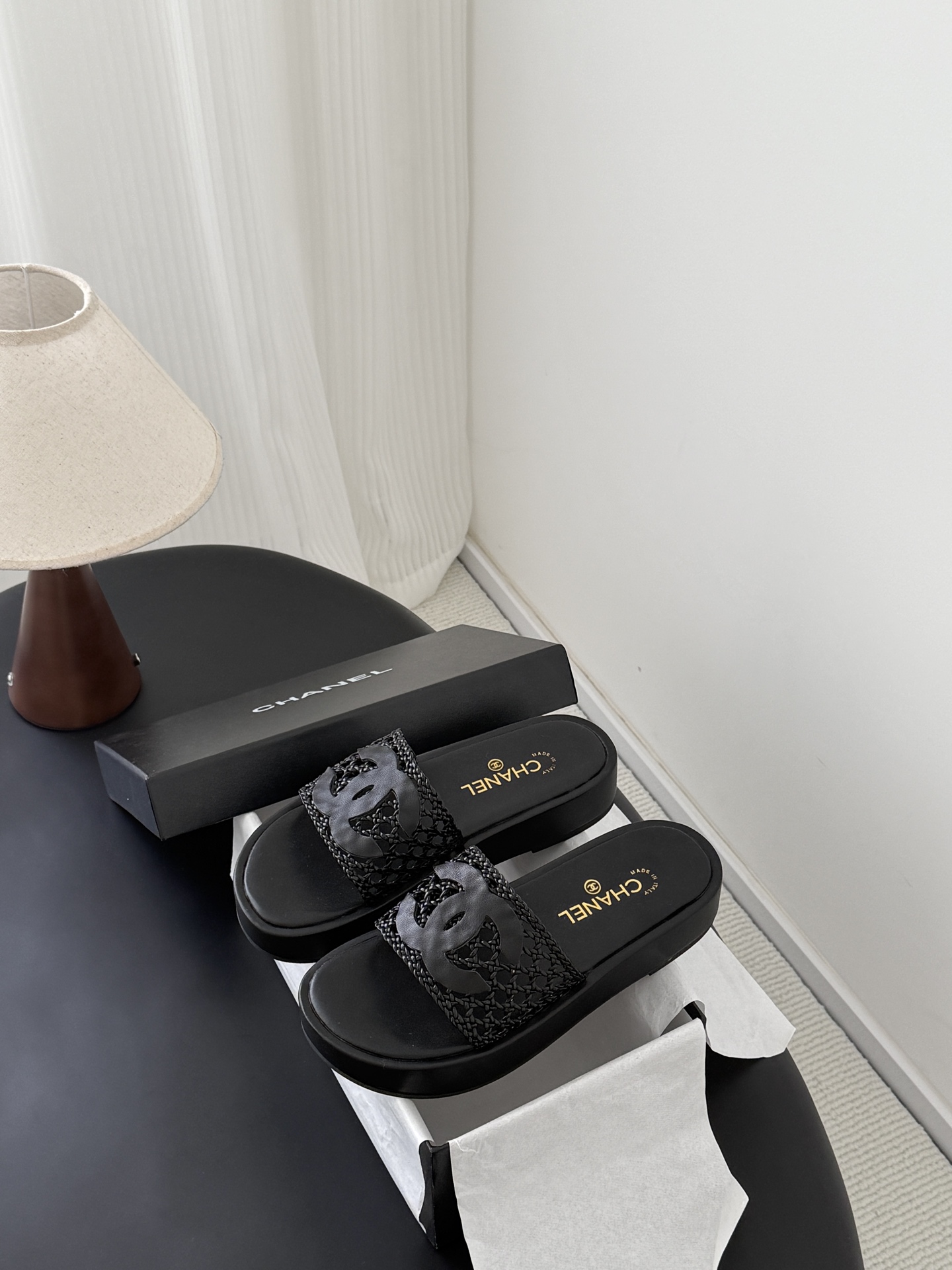 Chan 26ss woven sandals