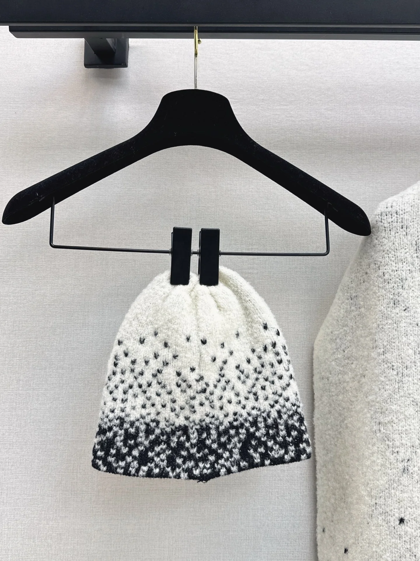 Chan 25fw cashmere hat scarf