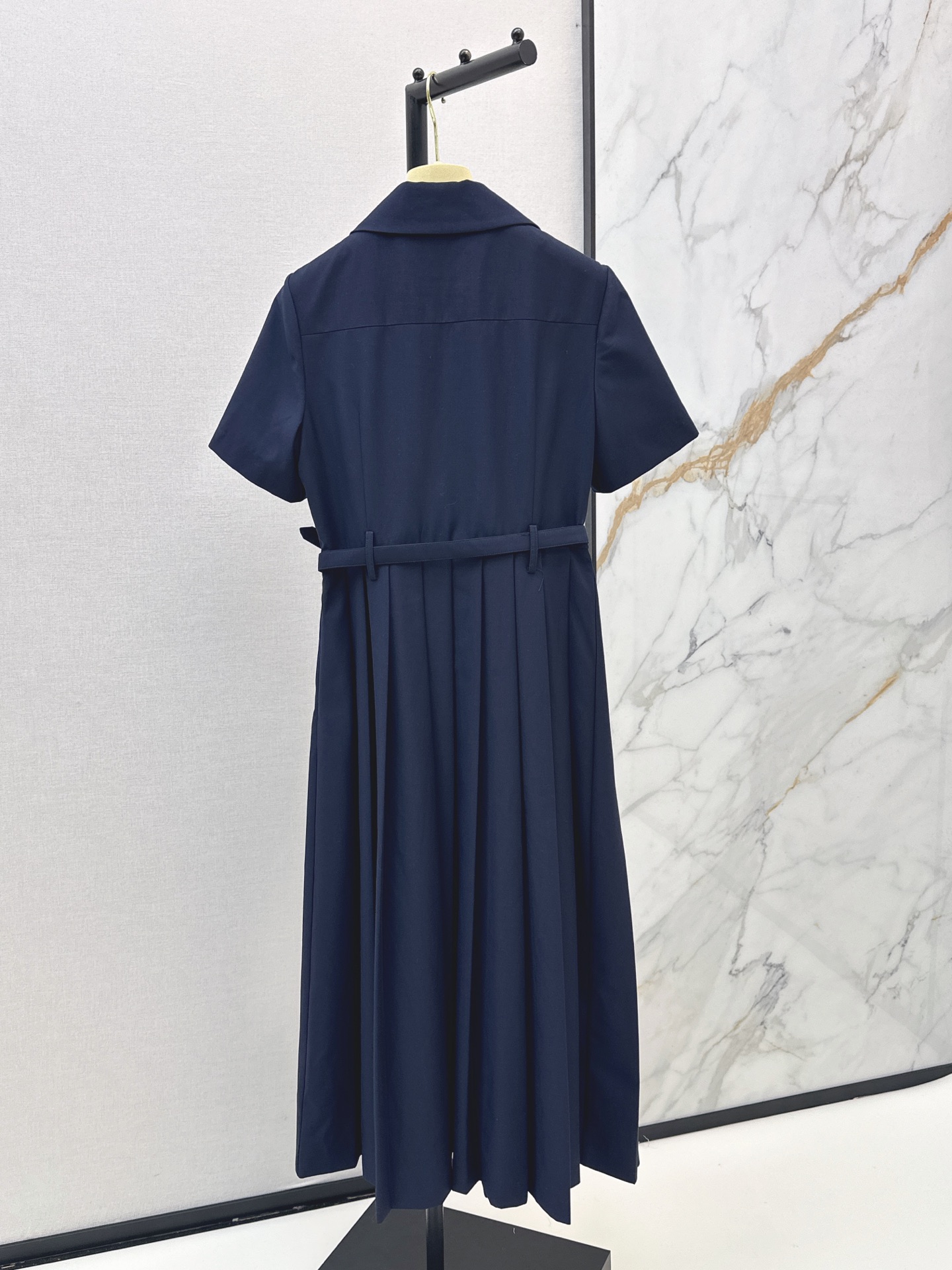 Miu 26ss pleated shirt dress