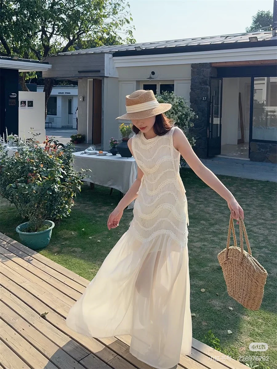 CD 26ss woven contract chiffon dress