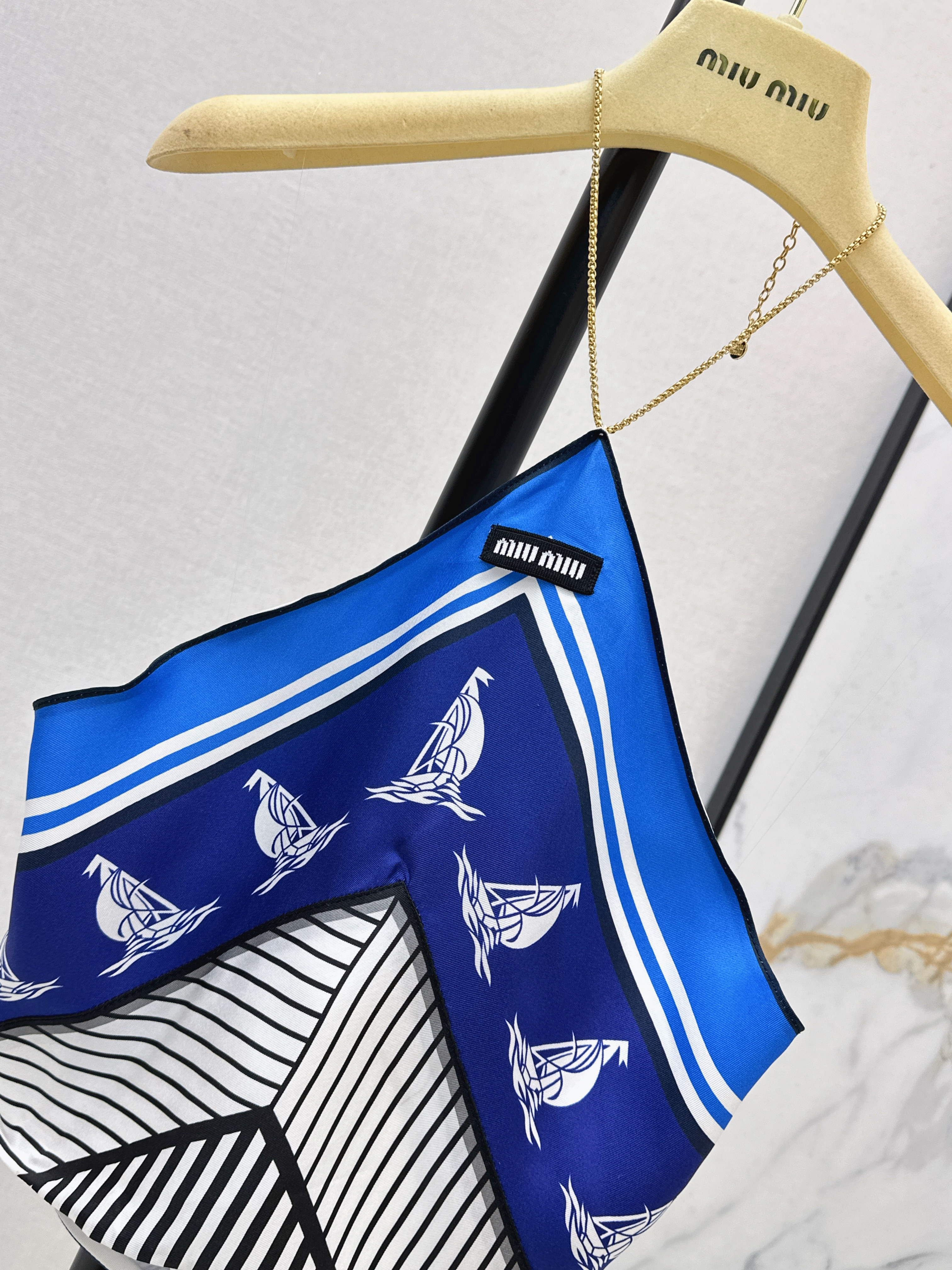Miu 26ss print halter tube top