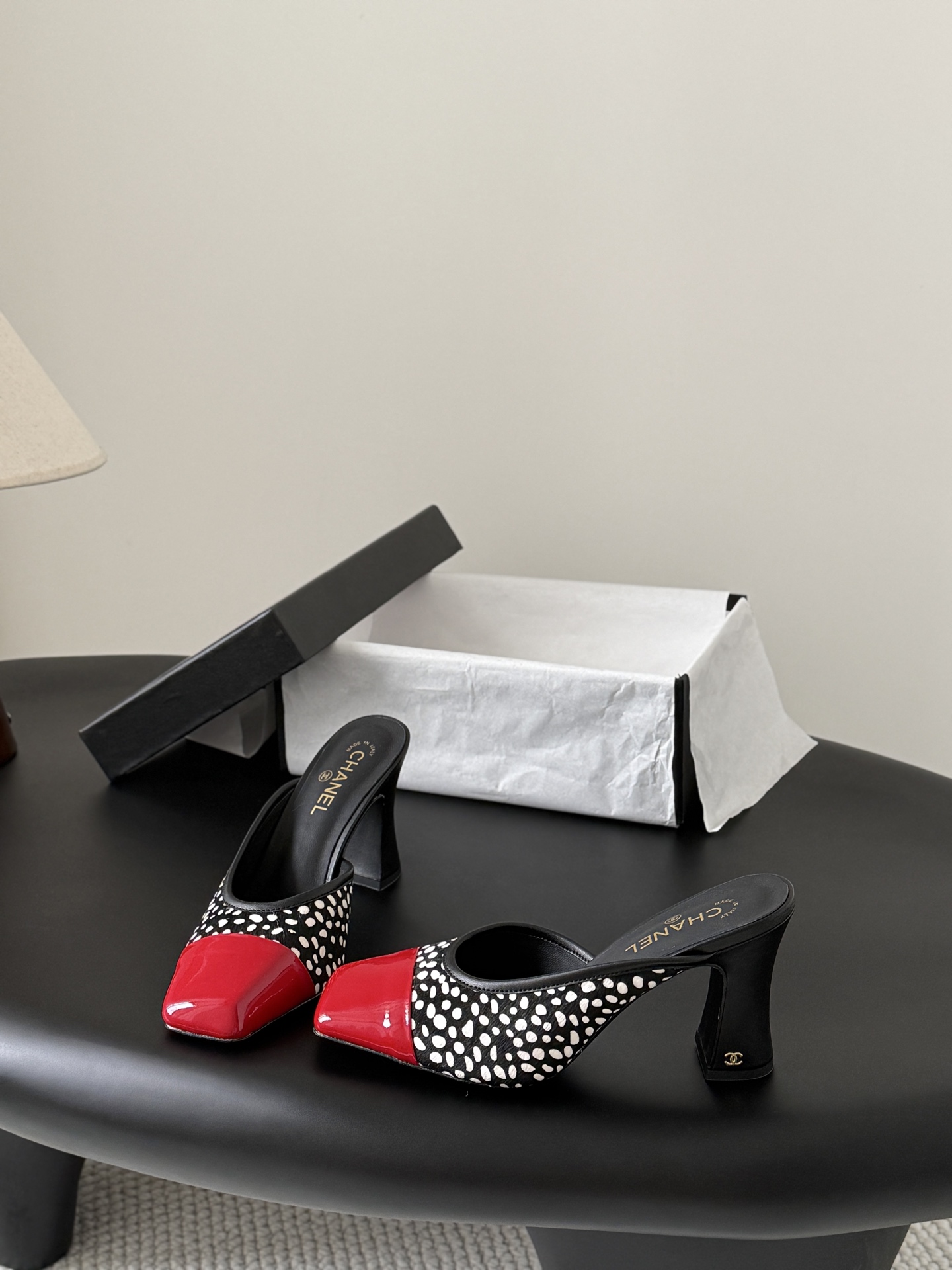 Chan 26ss square-toe mules
