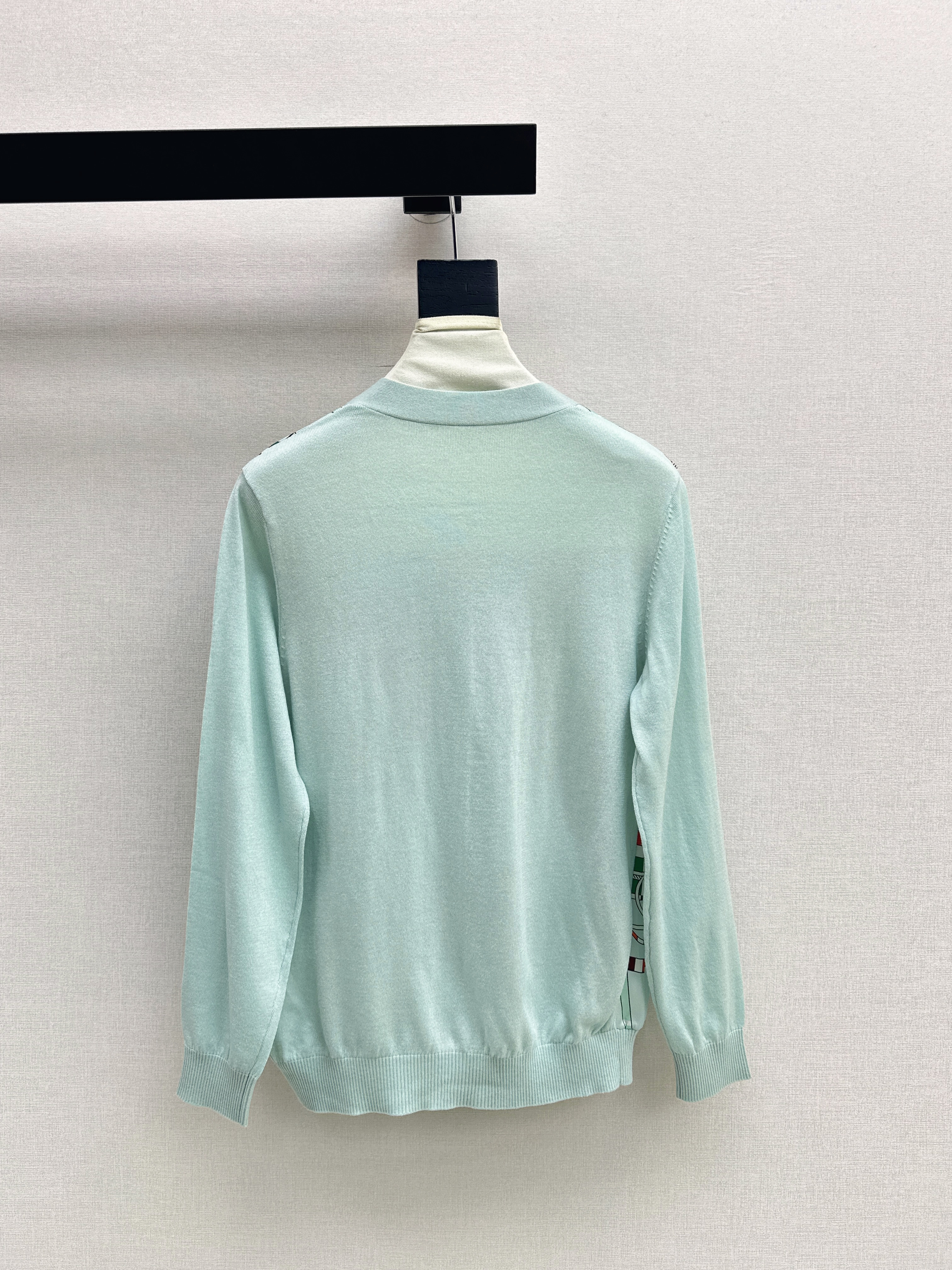 Herm 26ss print knit cardigan