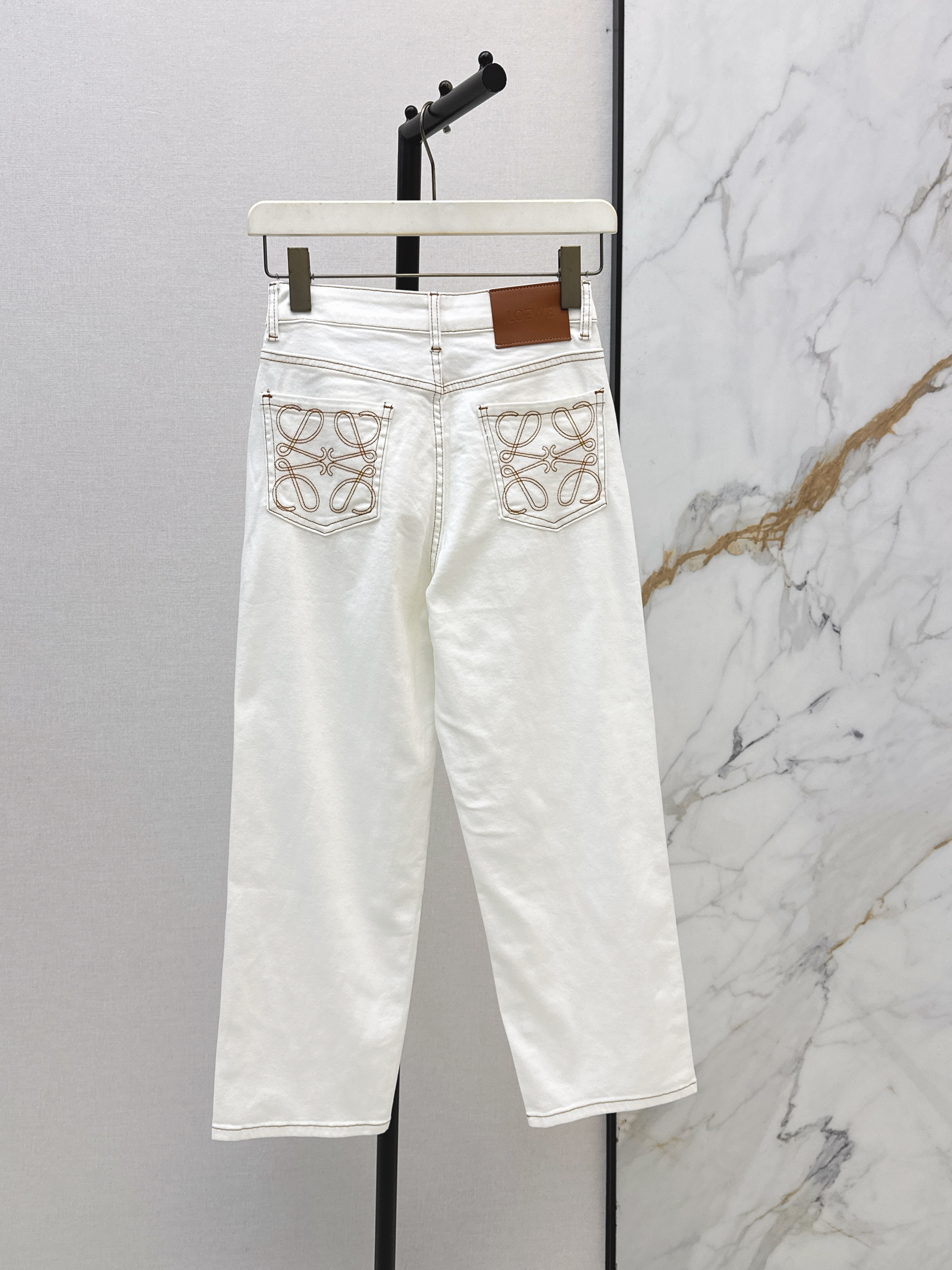 Loe 26ss embroidery jeans