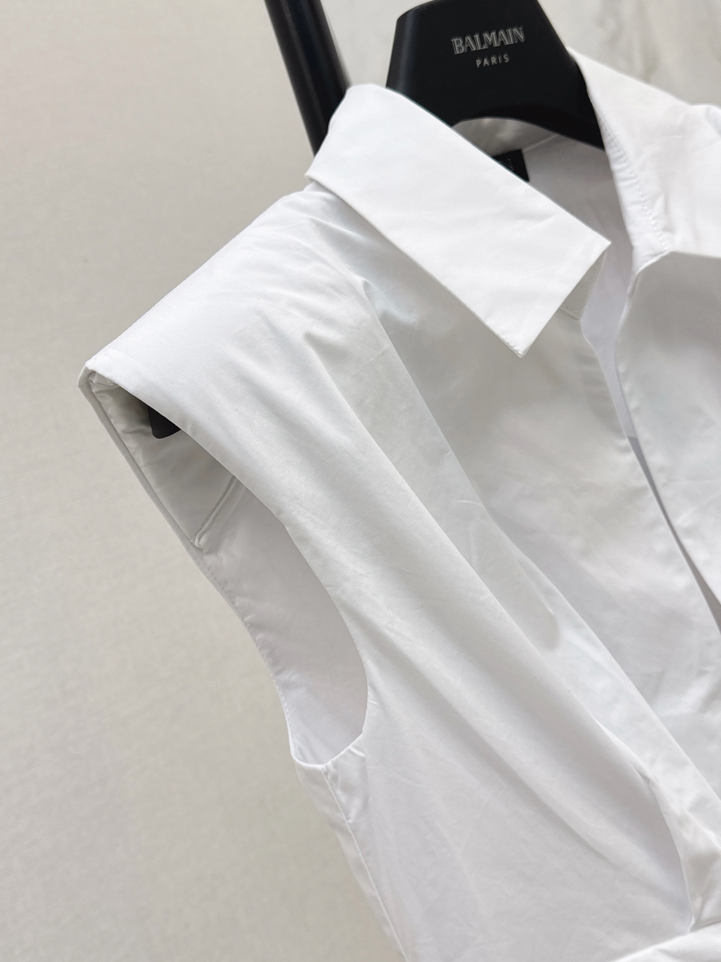 Bal 26ss sleeveless shirt dress