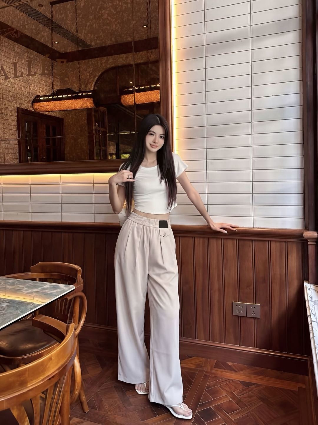 Loe 26ss straight-leg pants
