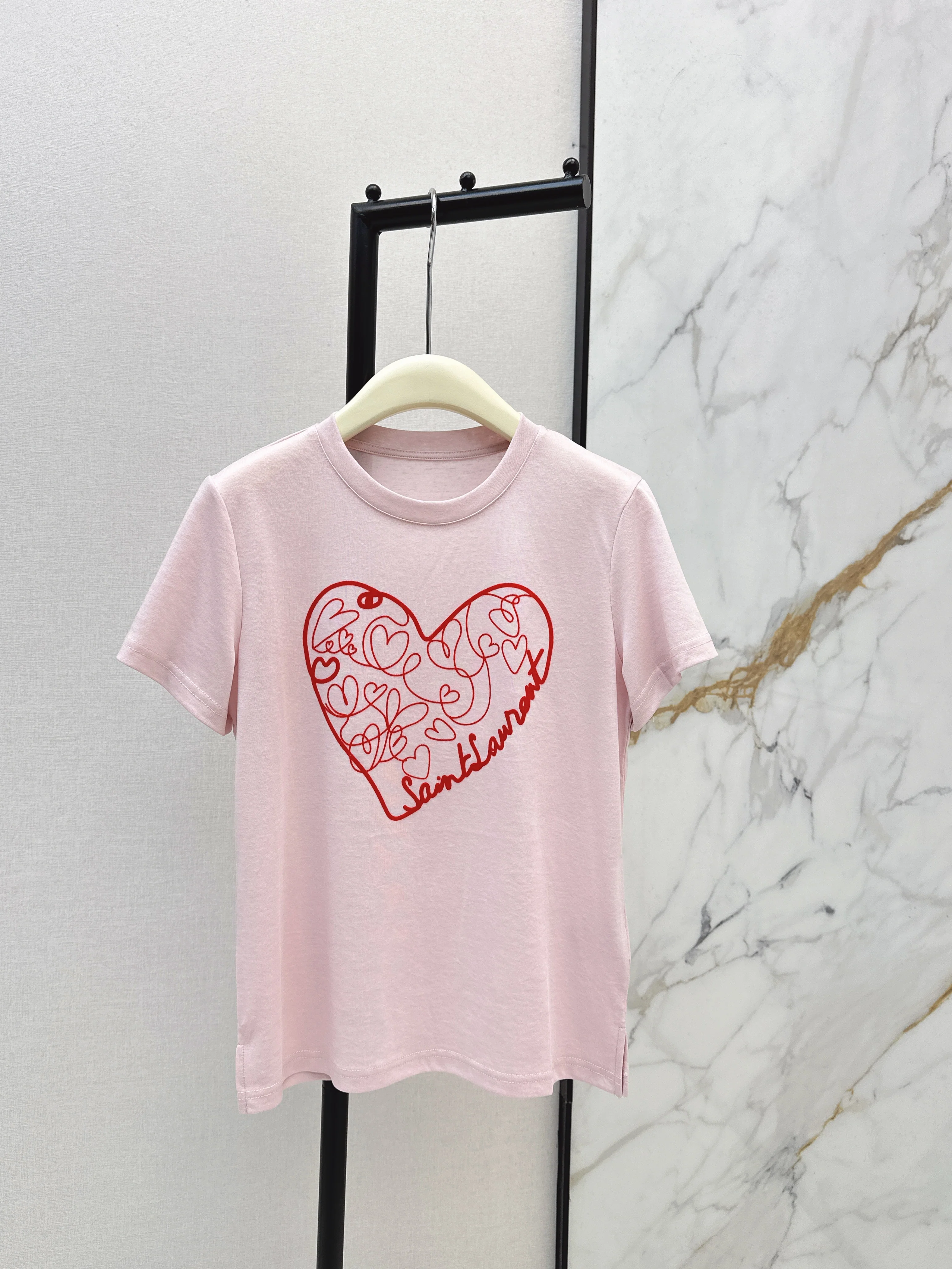 Saint 26ss heart t-shirts
