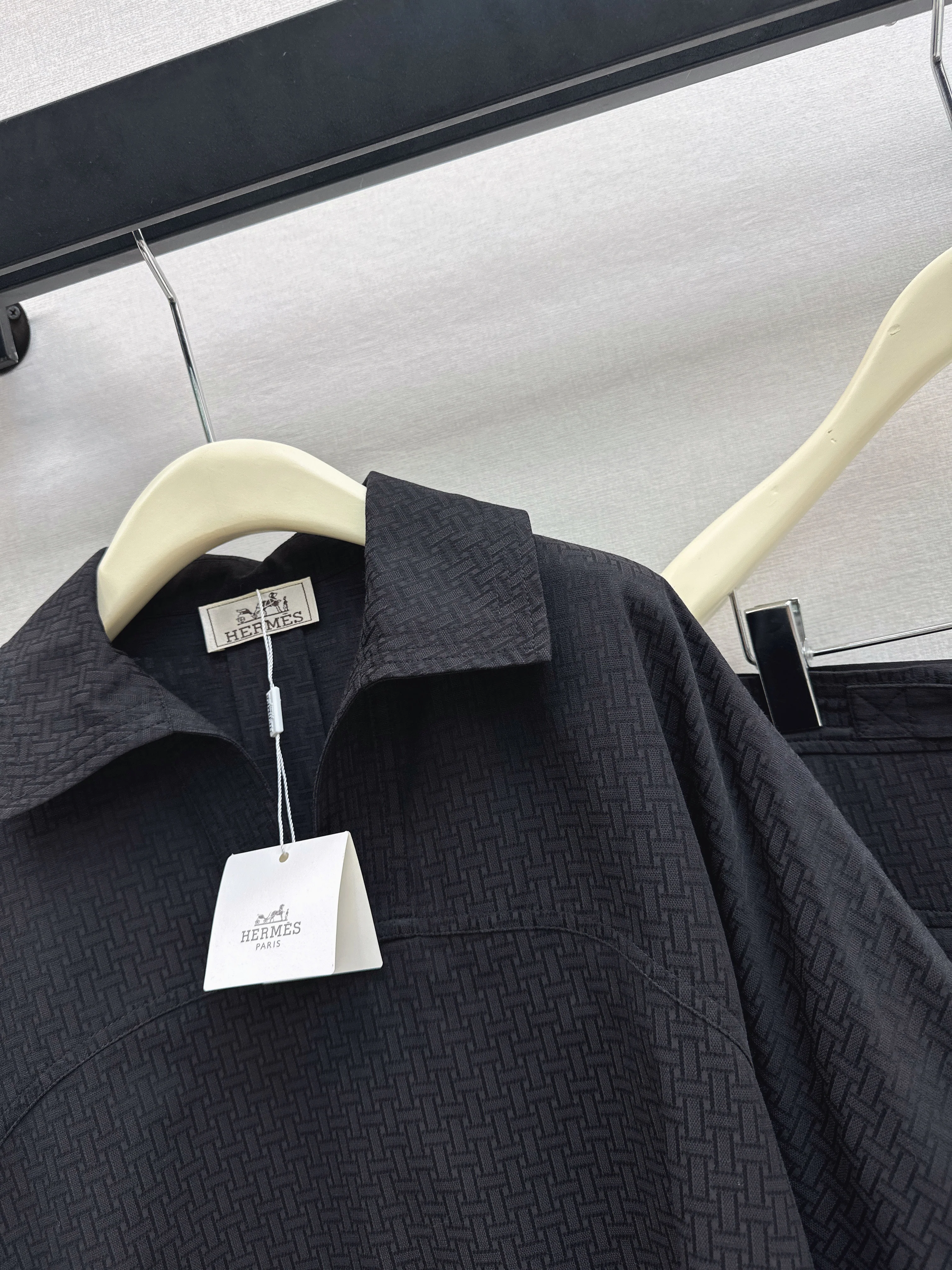 Herm 26ss jacquard shirt shirt sets