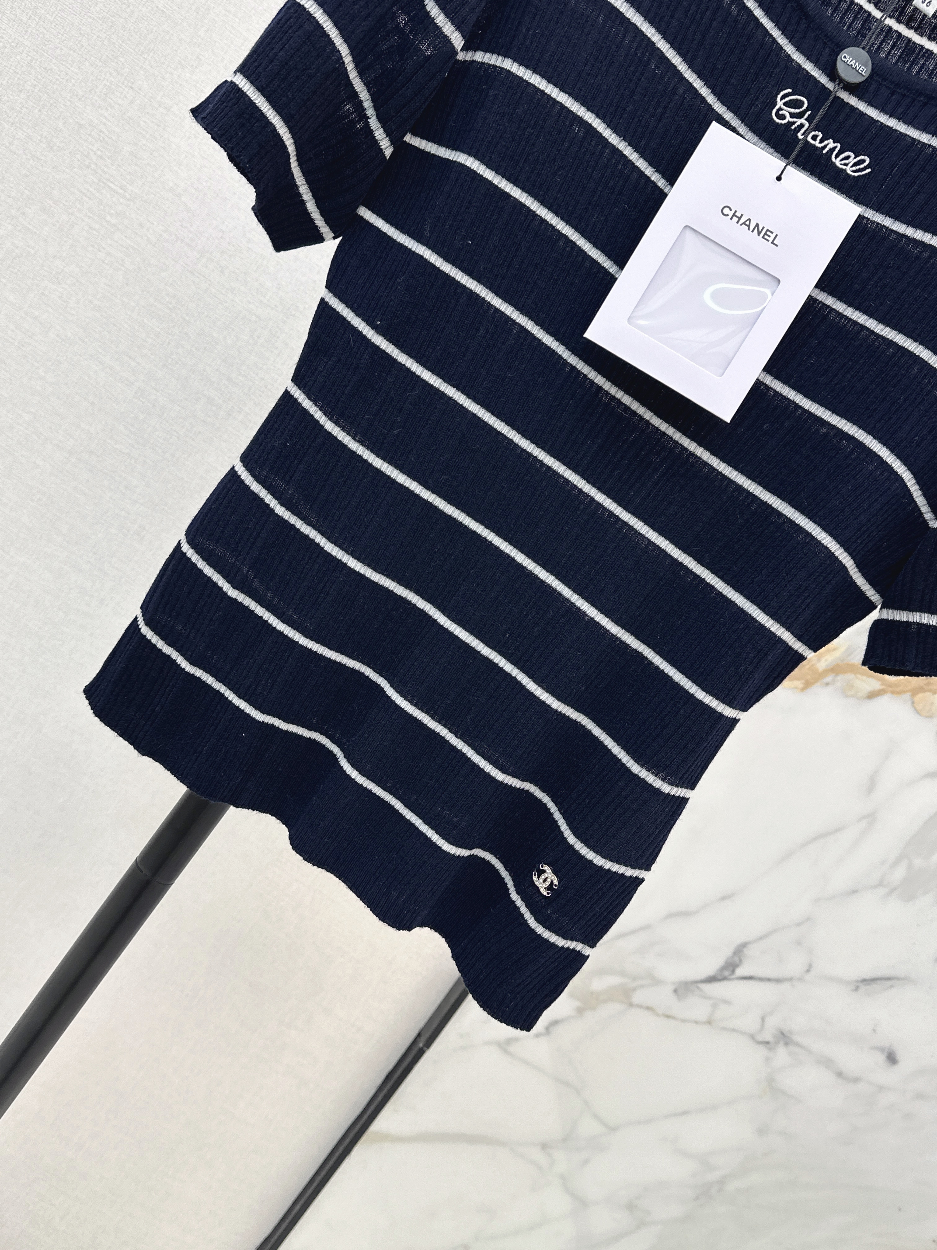 Chan 26ss stripe knitwear
