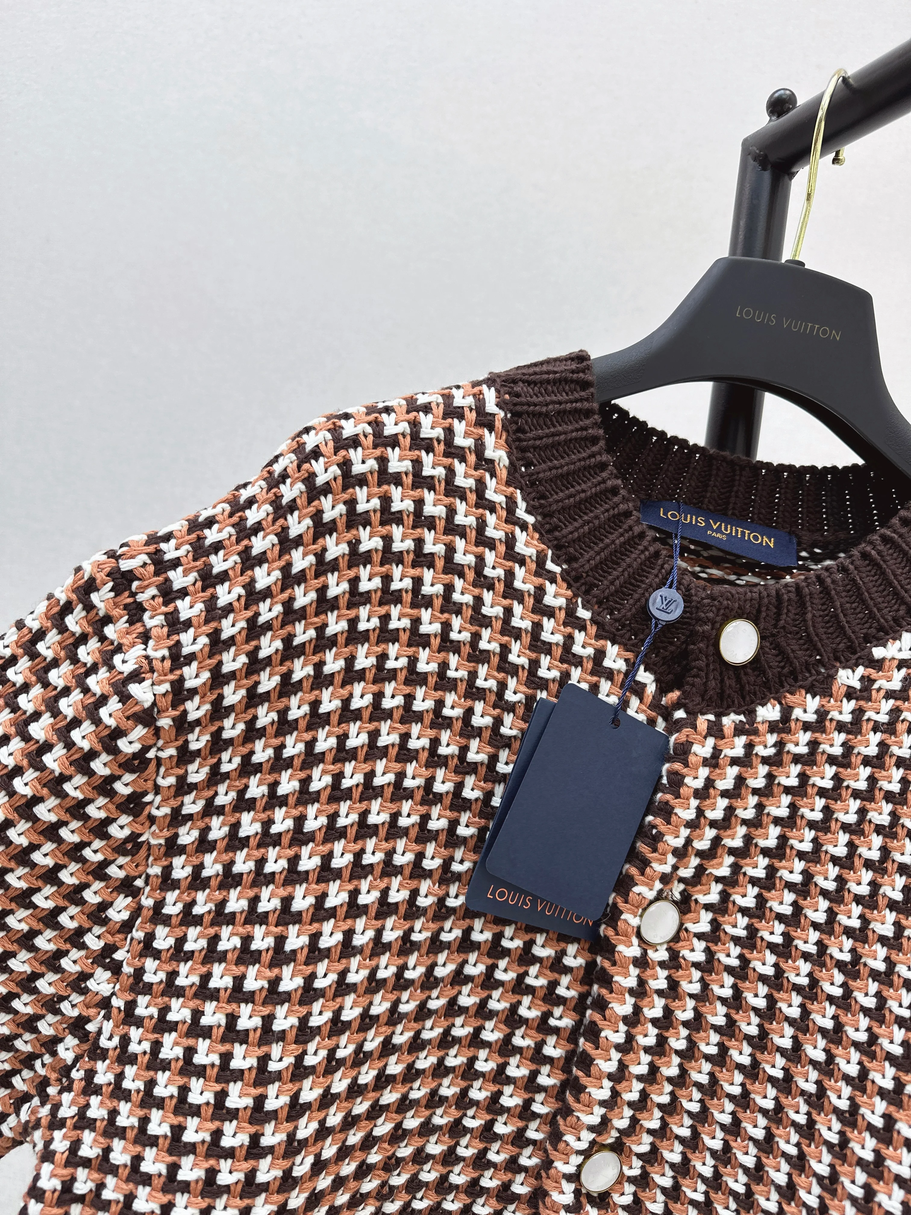 Louis 26ss houndstooth cardigan