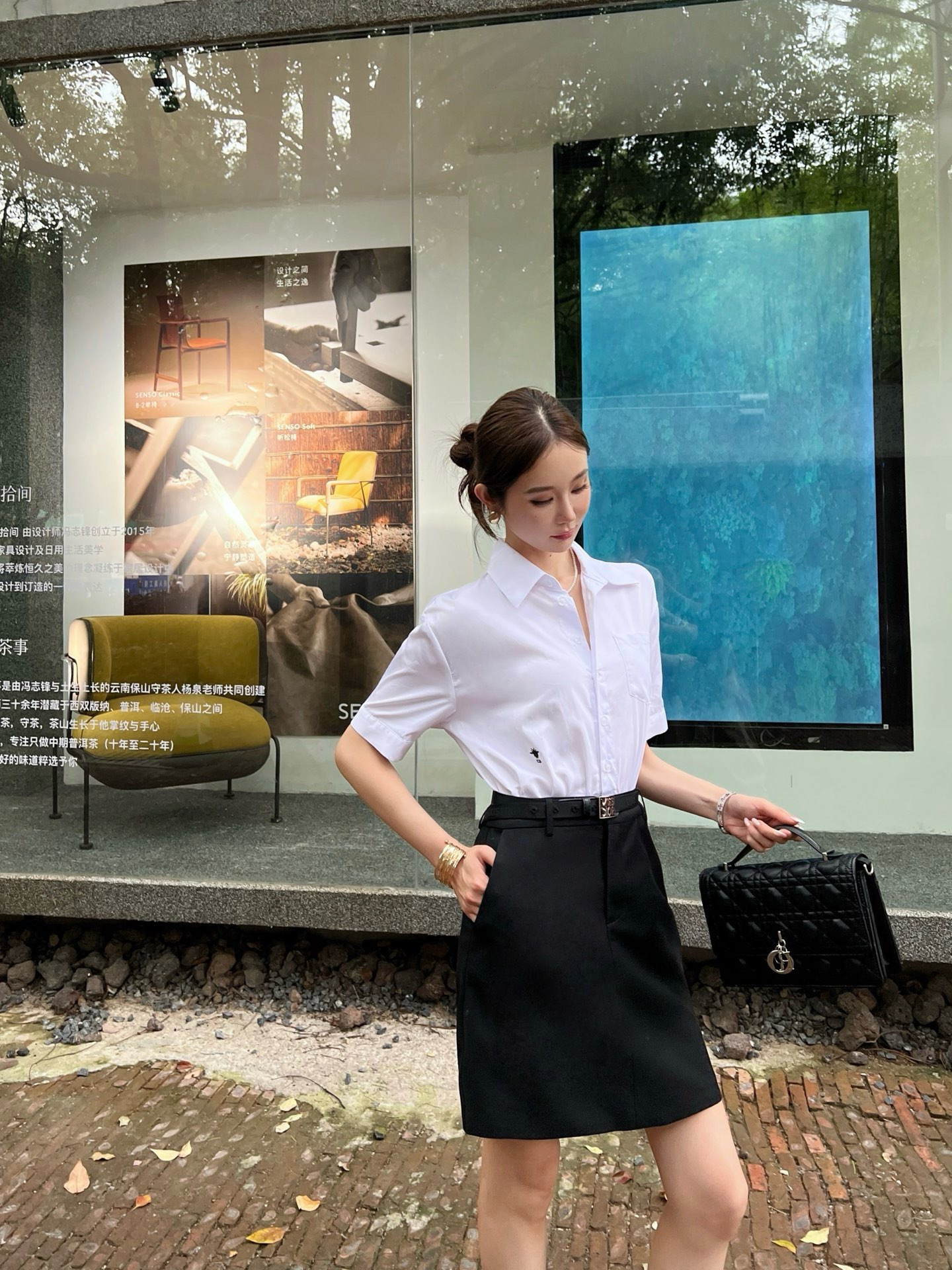 CD 26ss contract shirt dress